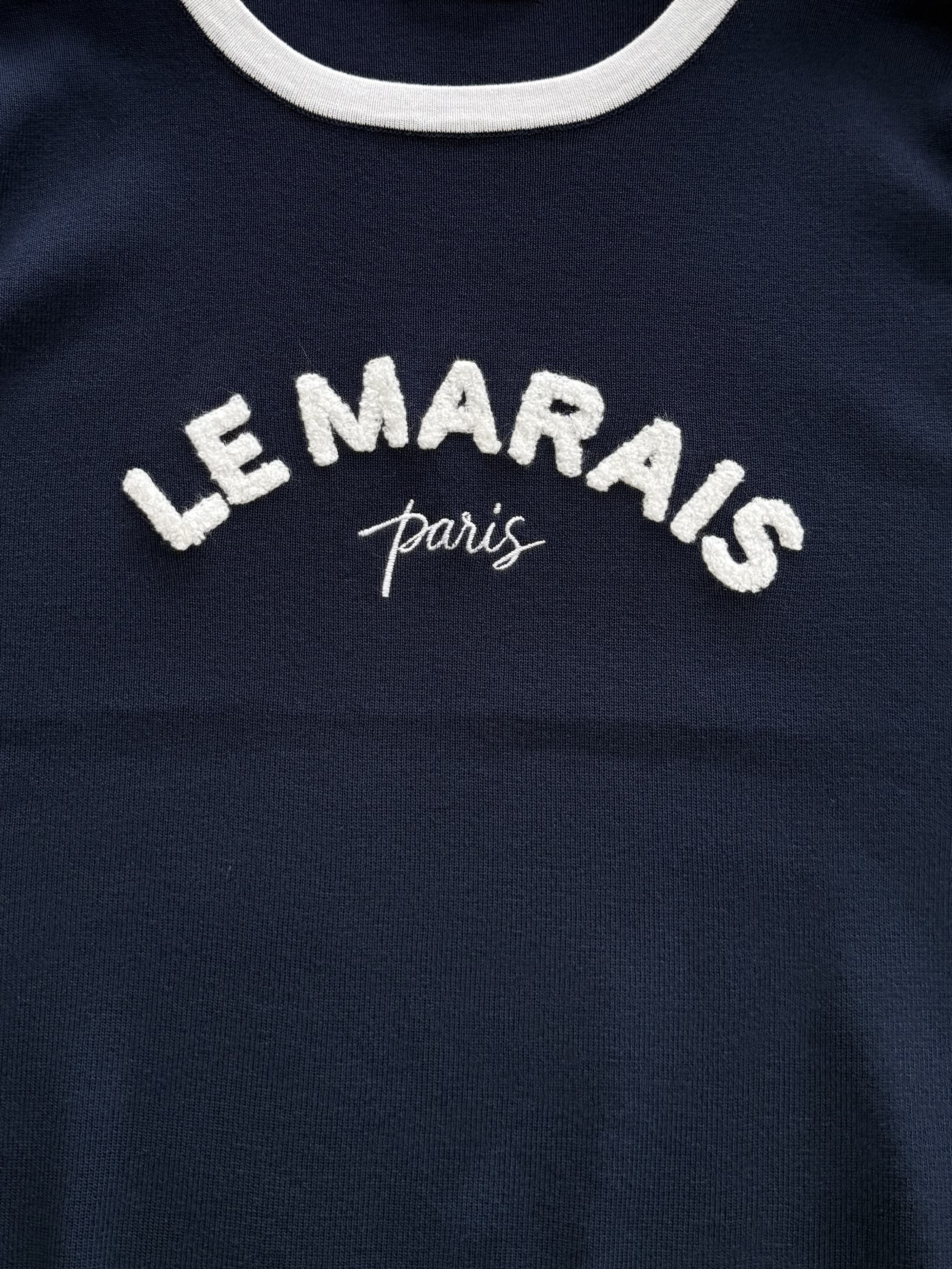 Le Marais top | Navy met wit | Tall - Image 6