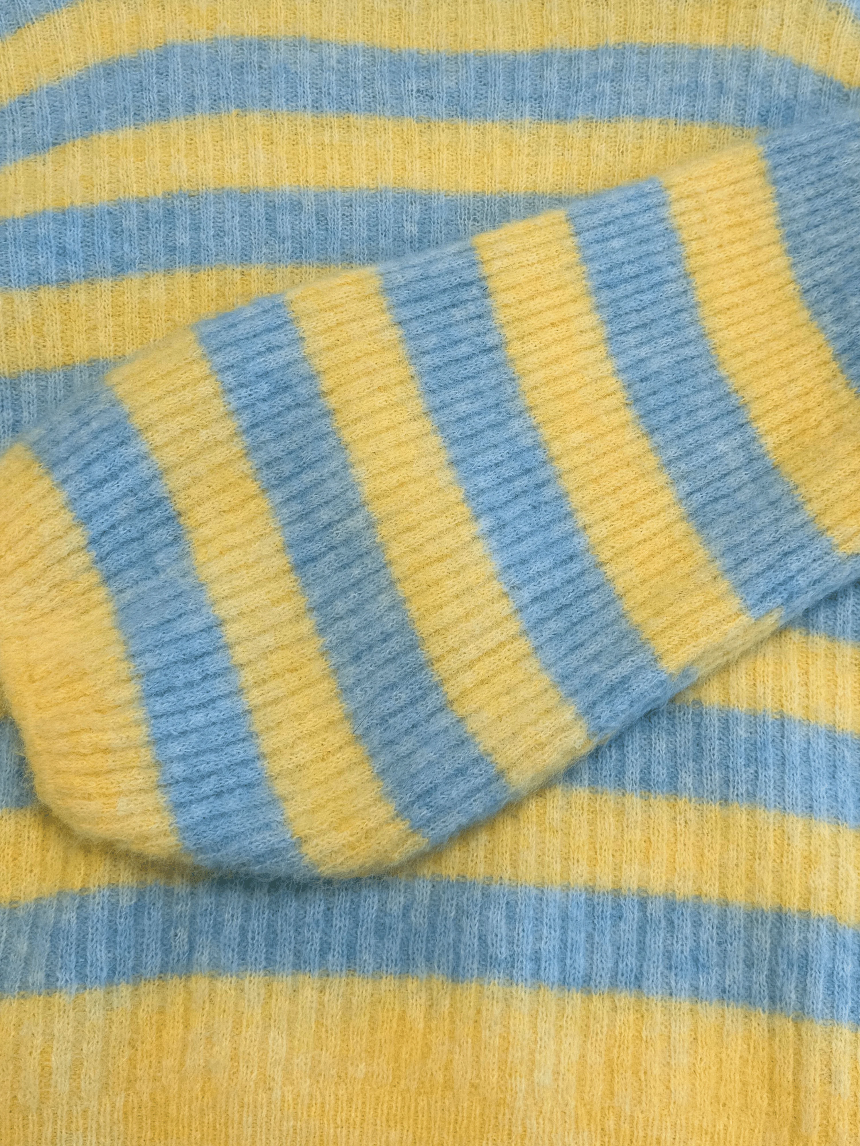 Leah Knit | Gestreept blauw geel | Tall - Image 8