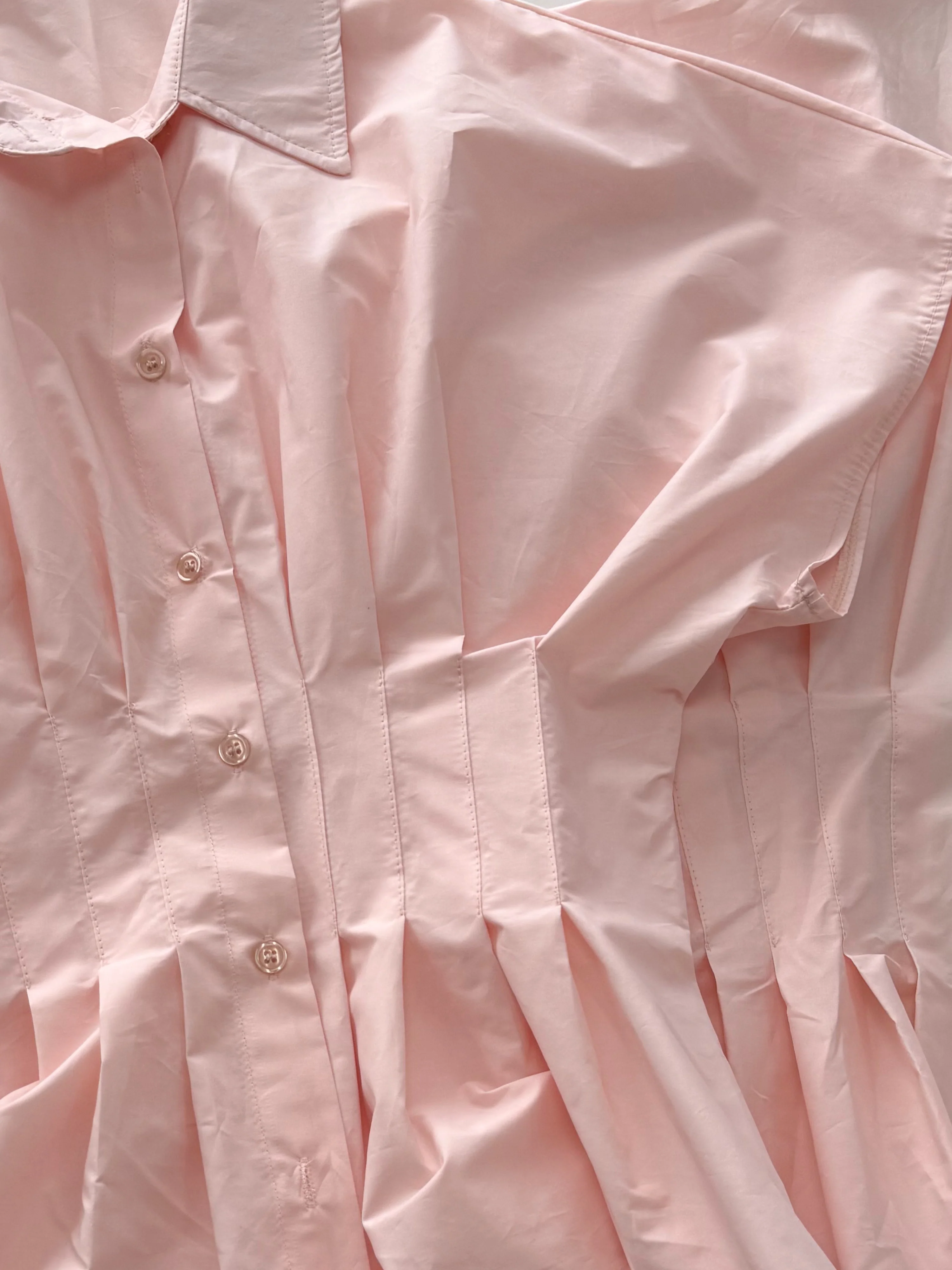 Leela getailleerde blouse | Lichtroze | Tall - Image 3