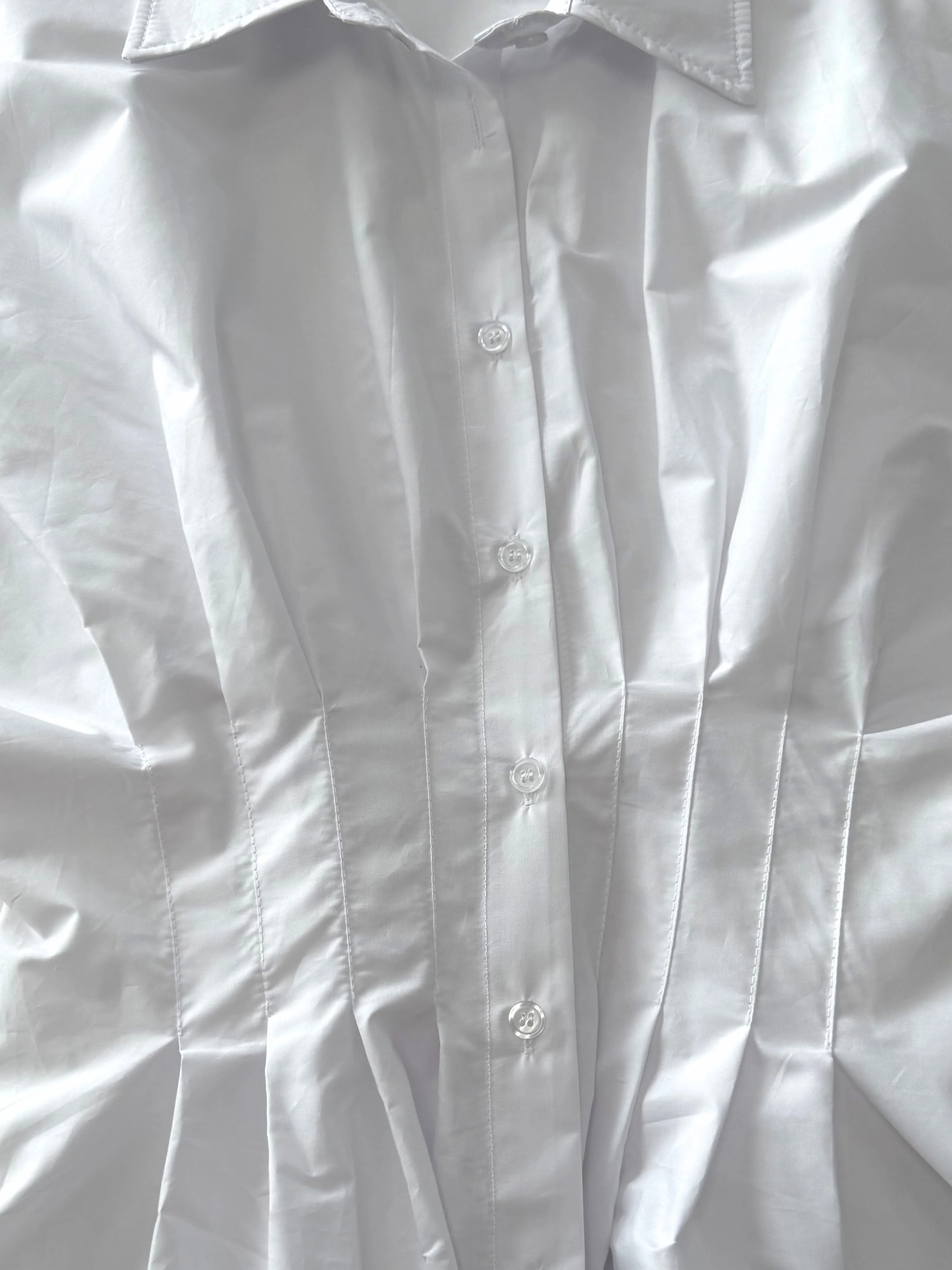 Leela getailleerde blouse | Wit | Tall - Image 8