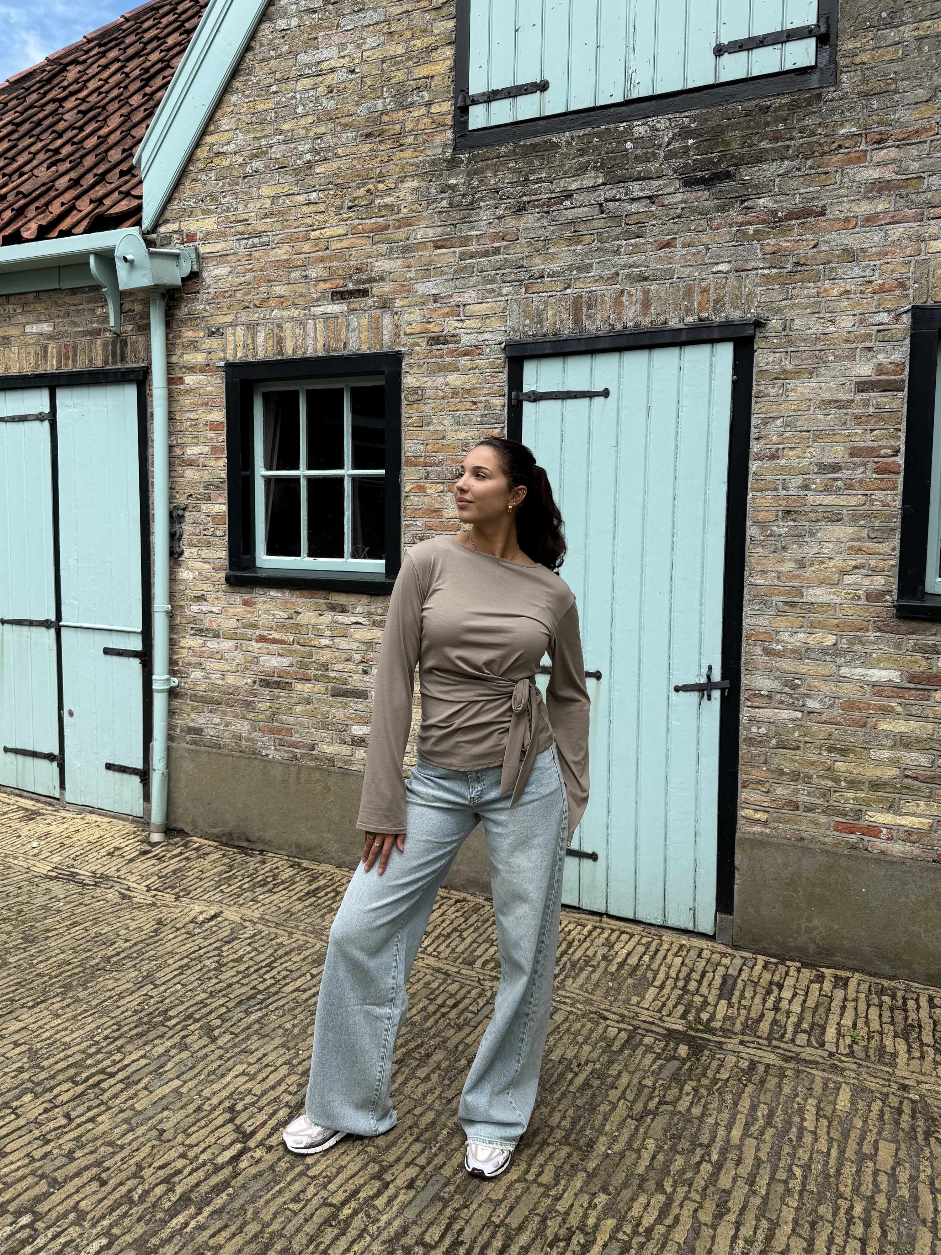 Livy top | Taupe | Tall - Image 2