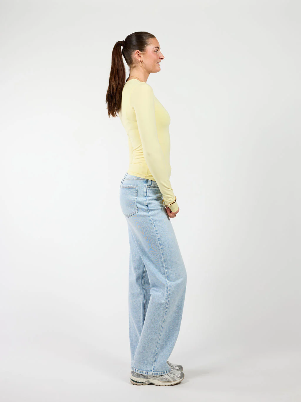 Liza long sleeve top | Butter yellow | Tall - Image 11