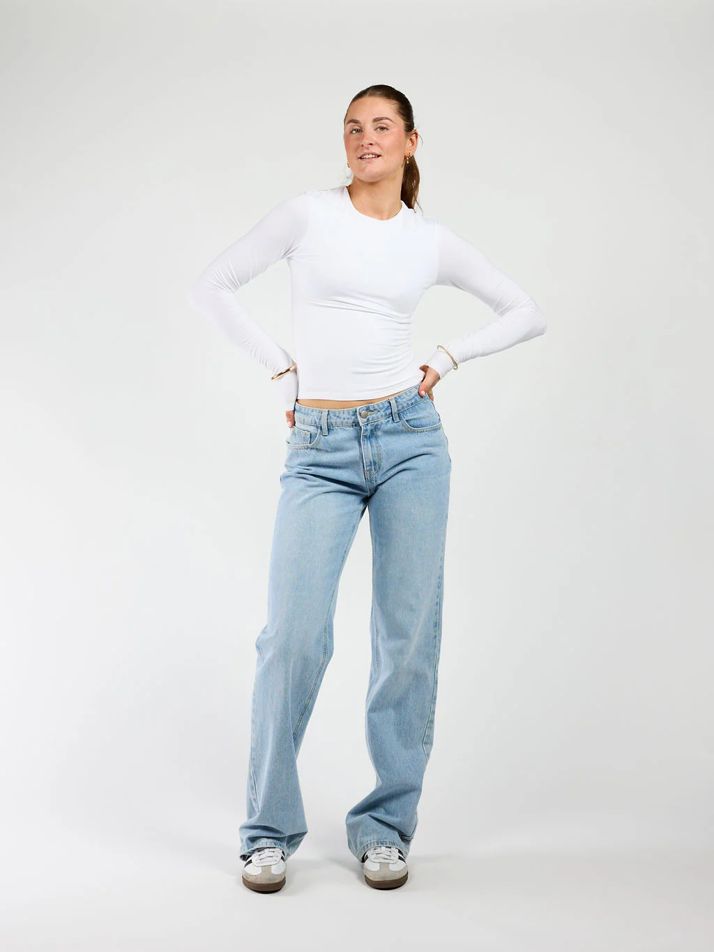 Liza long sleeve top | Wit | Tall - Image 2