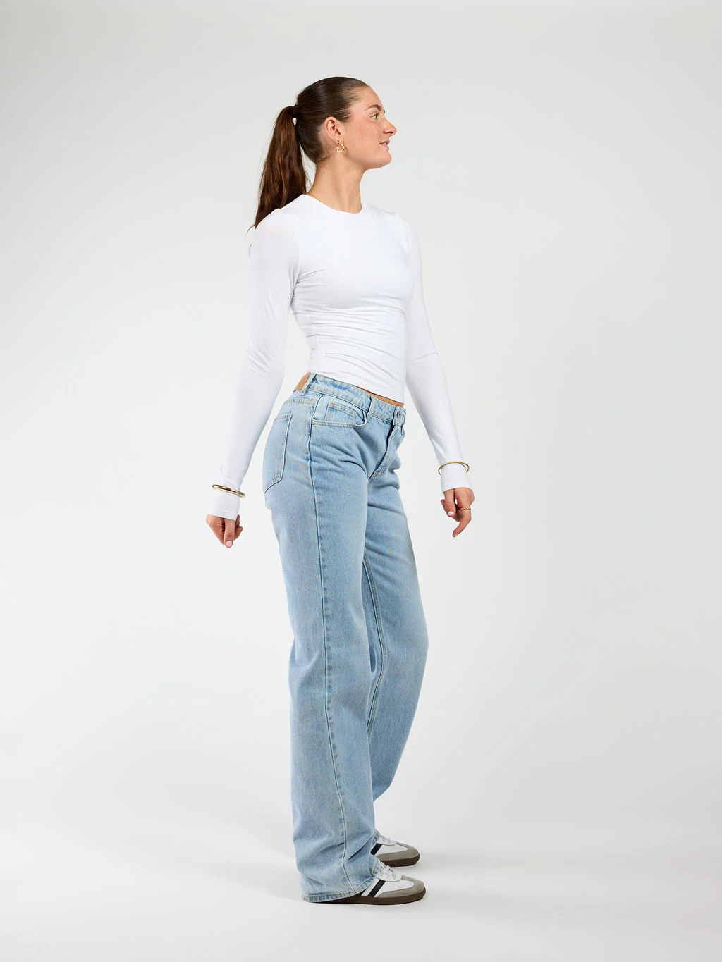 Liza long sleeve top | Wit | Tall - Image 3