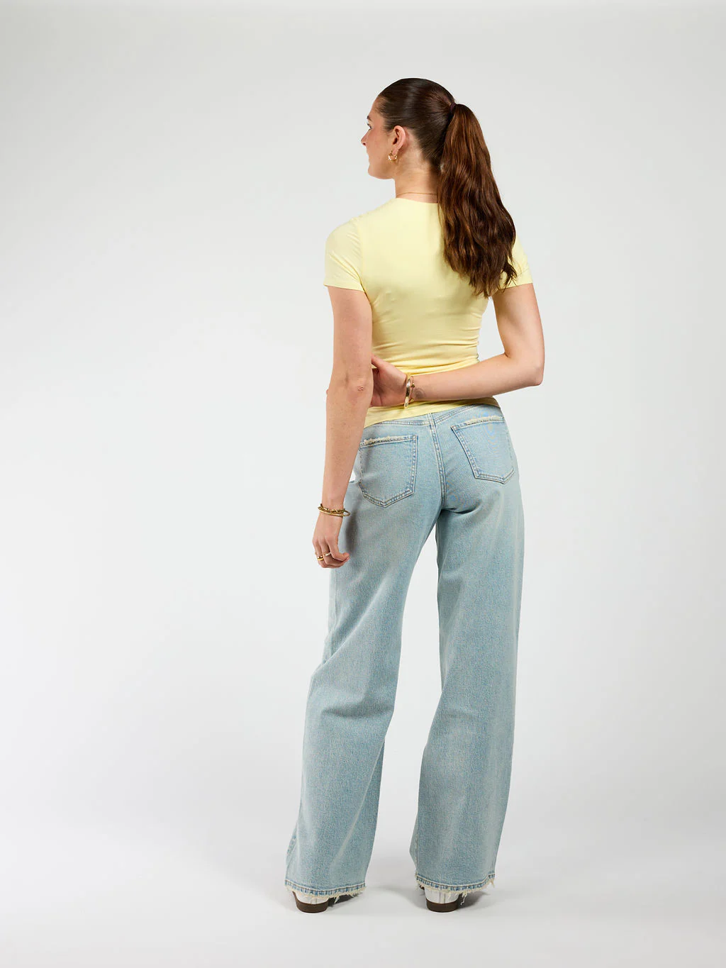 Liza short sleeve top | Butter yellow | Tall - Image 7