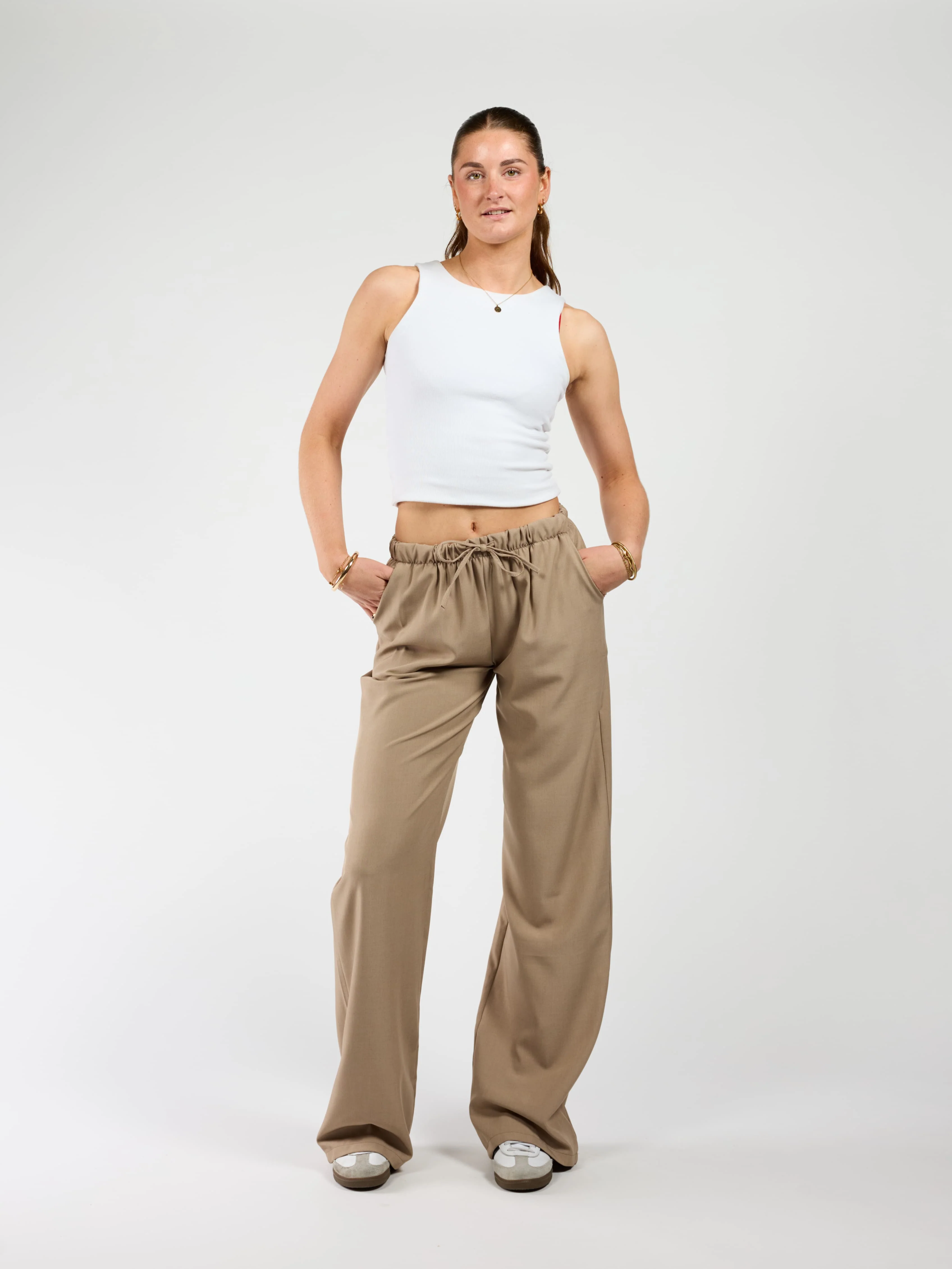 Lize pants | Taupe | Tall - Image 3