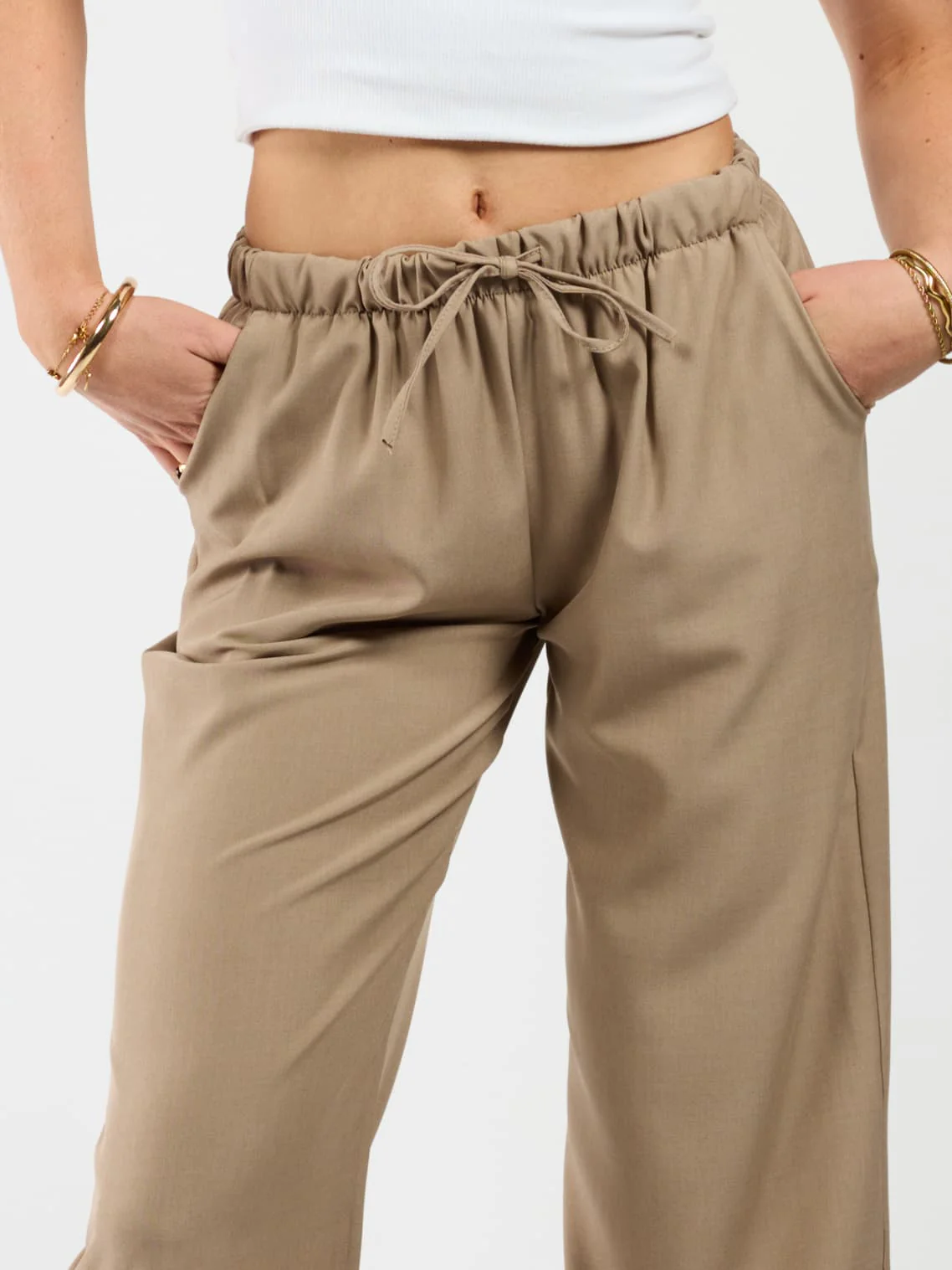 Lize pants | Taupe | Tall - Image 4