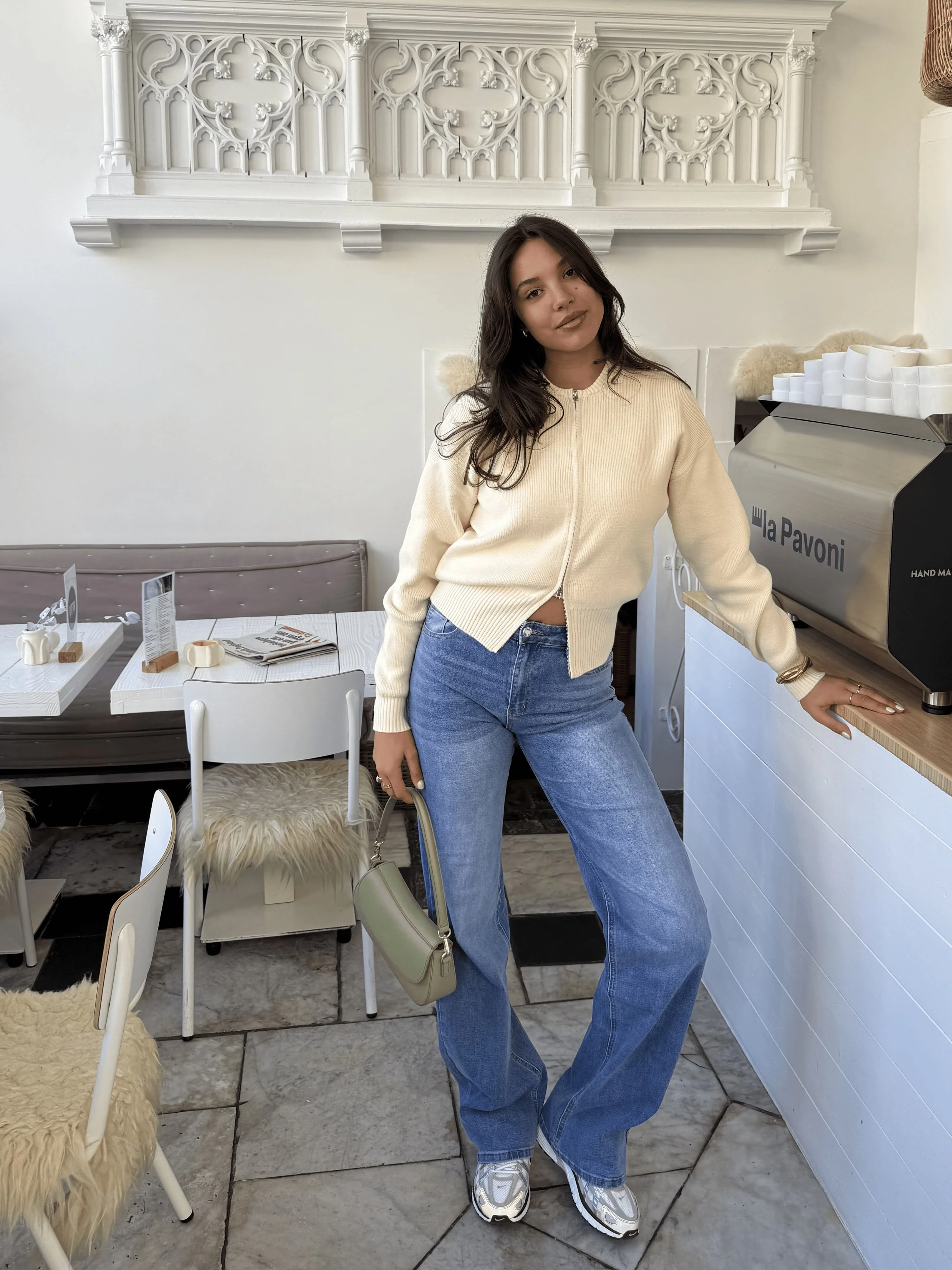 Maddy Wide Leg Jeans | Blue | Stretch | Tall - Image 2