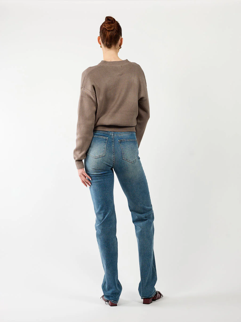 Lizzy vest met zipper | Taupe | Tall - Image 7