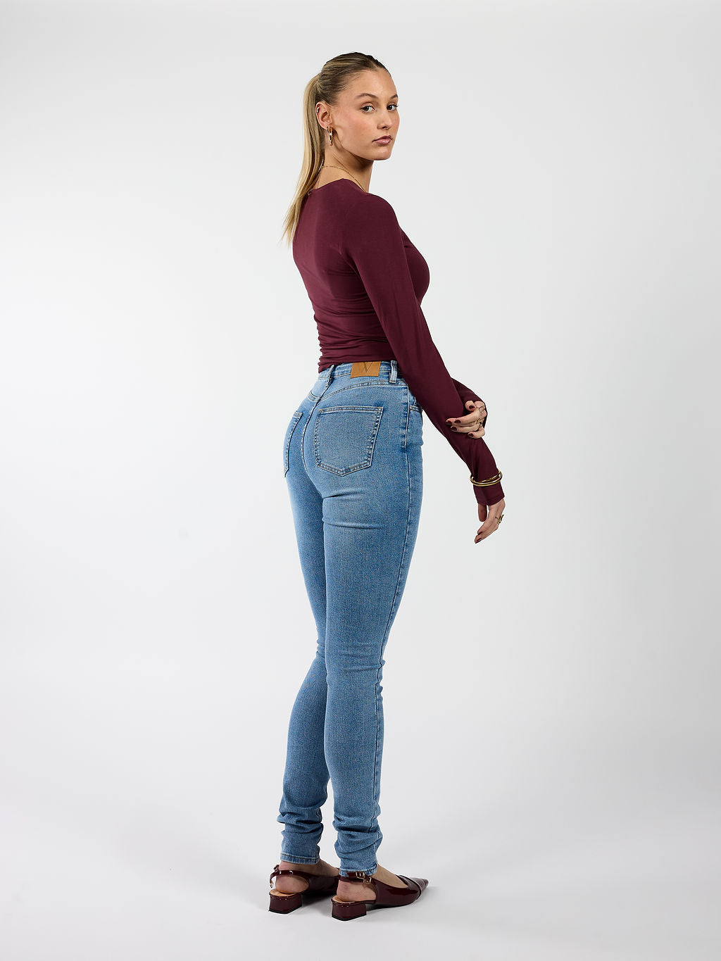 Lois Skinny Jeans | Blauw | Stretch | Tall - Image 5
