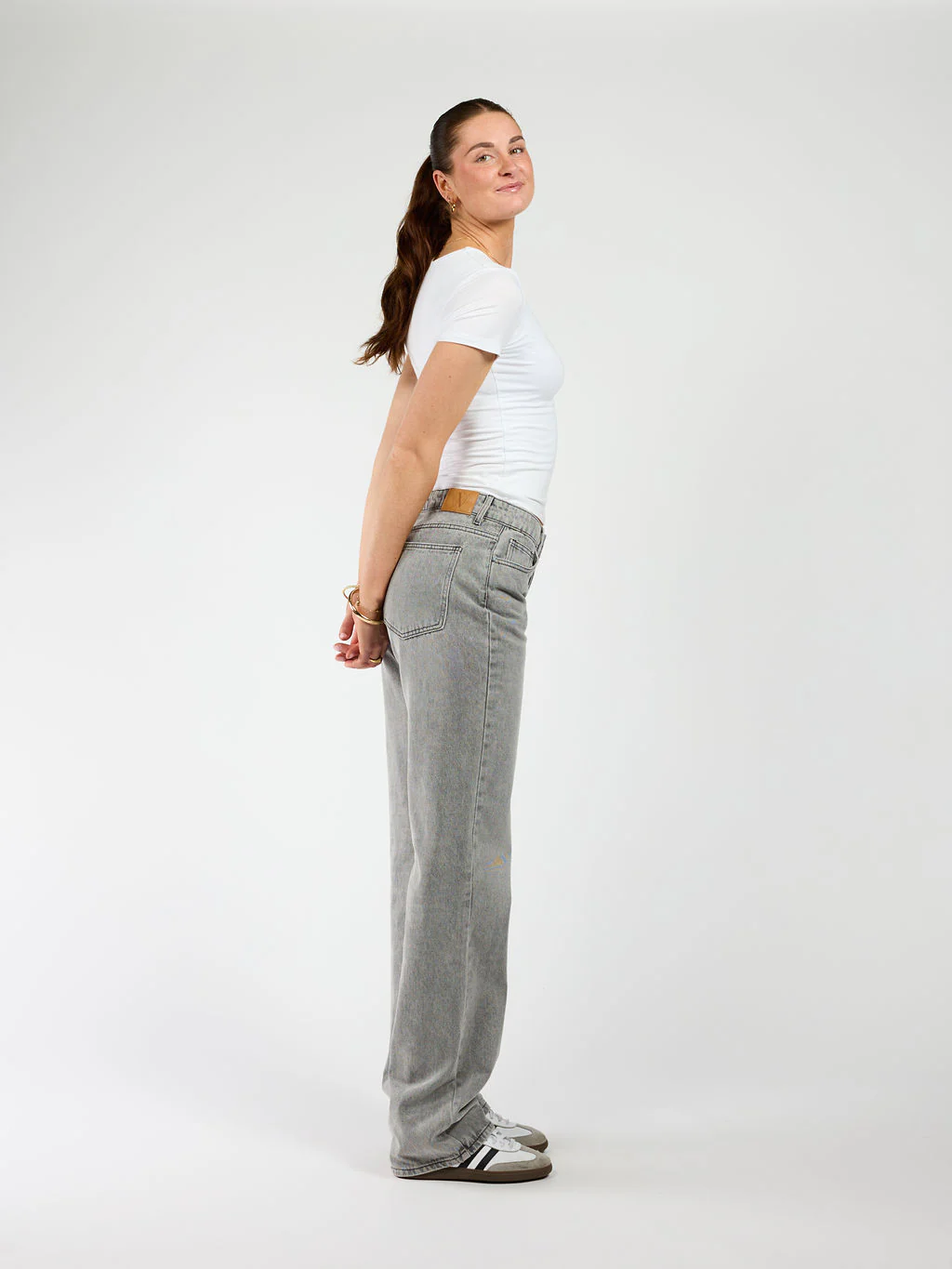 Lola Low/Mid Waist Jeans| Grey | Tall - Image 4