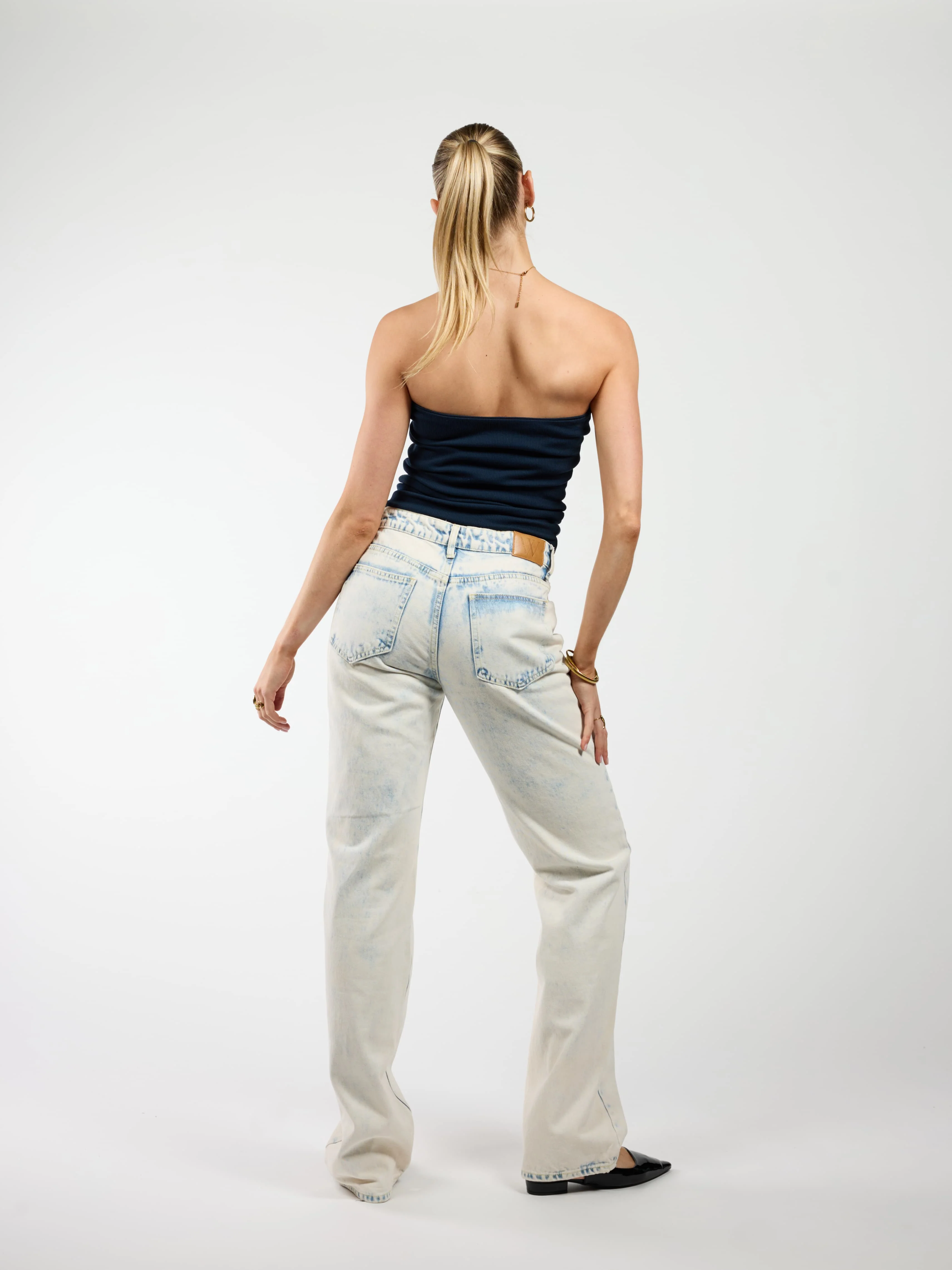 Lola Low/Mid Waist Jeans| Washed Light Blue | Tall - Image 4