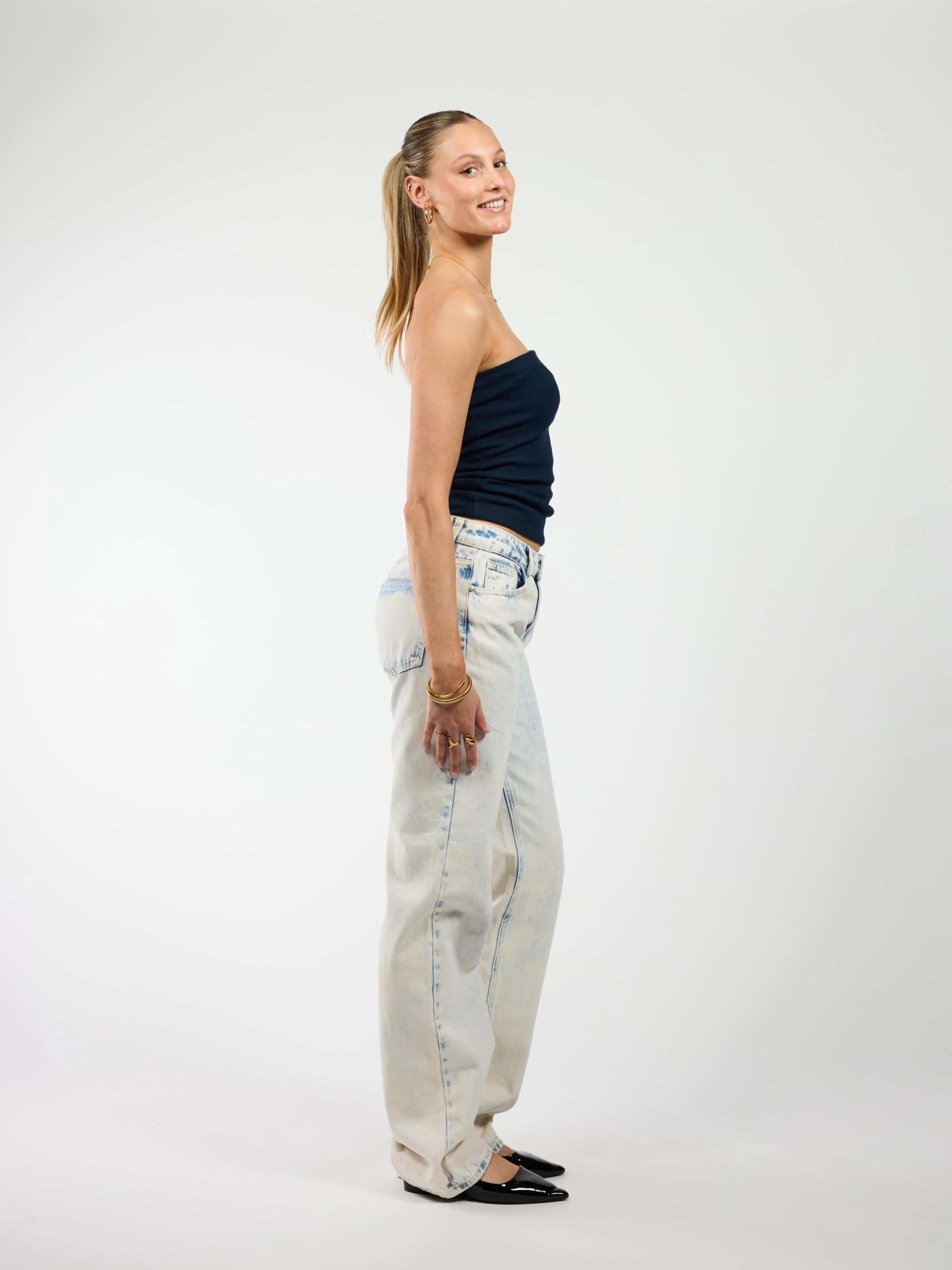 Lola Low/Mid Waist Jeans| Washed Light Blue | Tall - Image 5