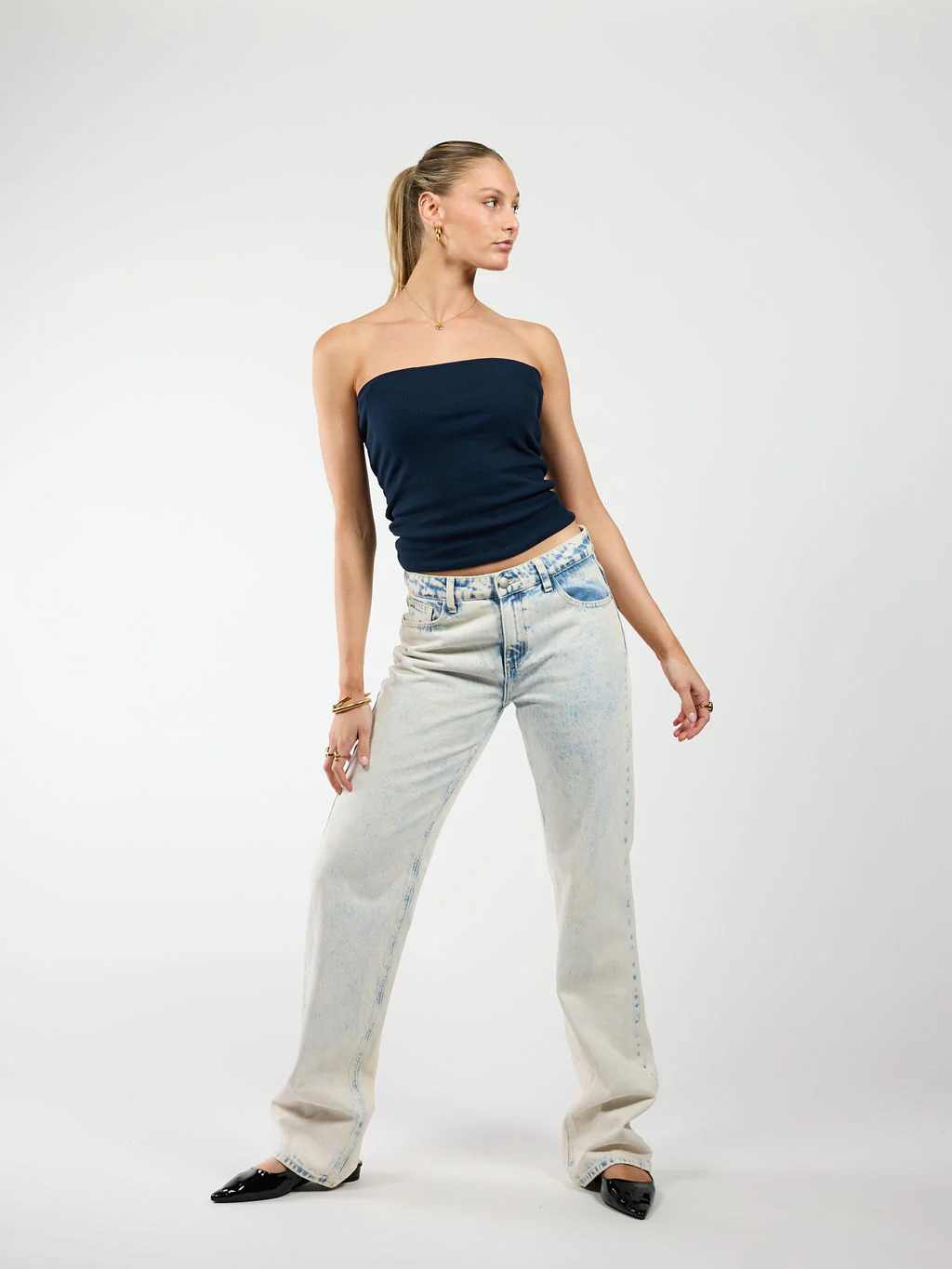 Lola Low/Mid Waist Jeans| Washed Light Blue | Tall - Image 6