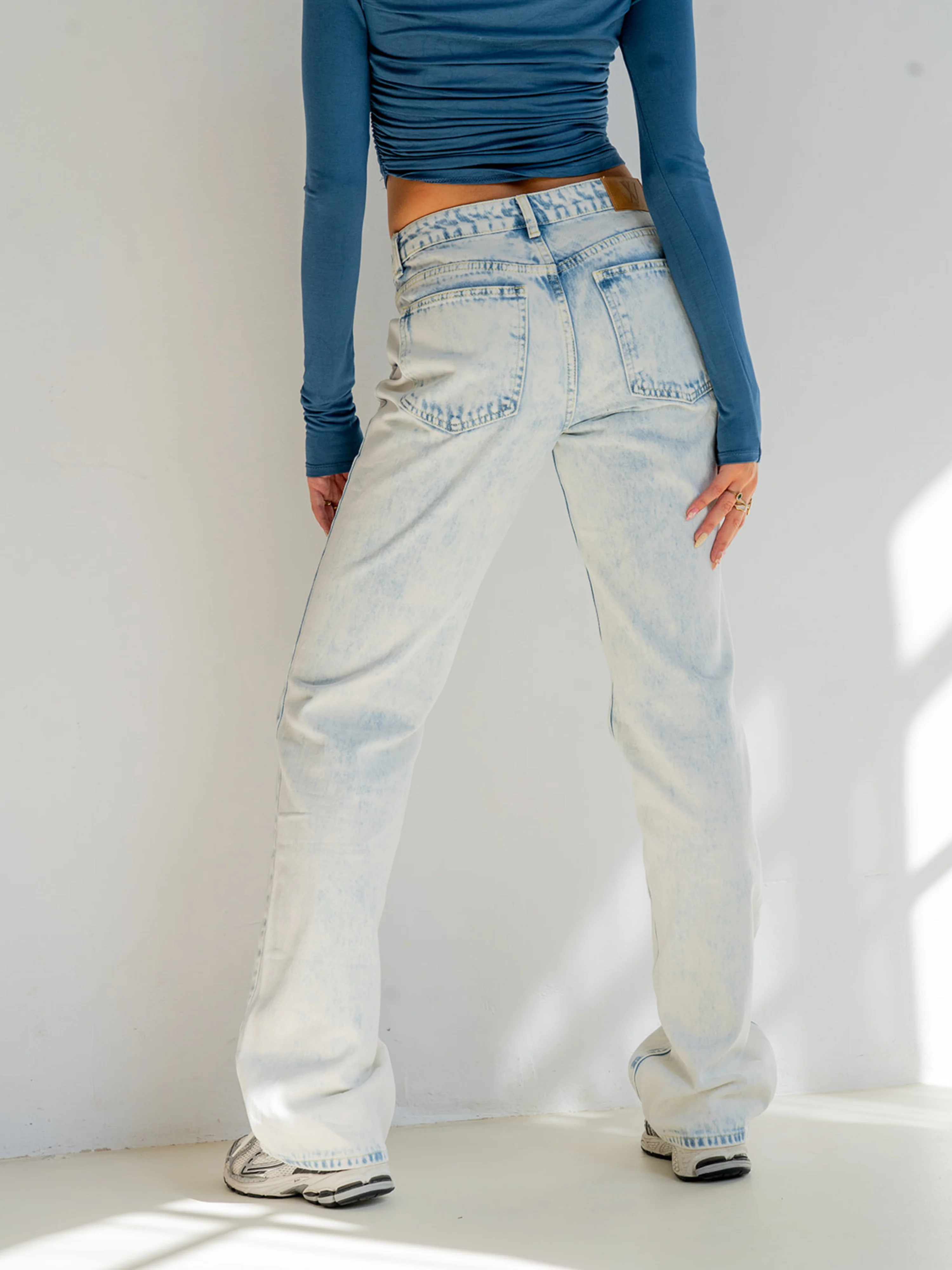 Lola Low/Mid Waist Jeans| Washed Light Blue | Tall - Image 8