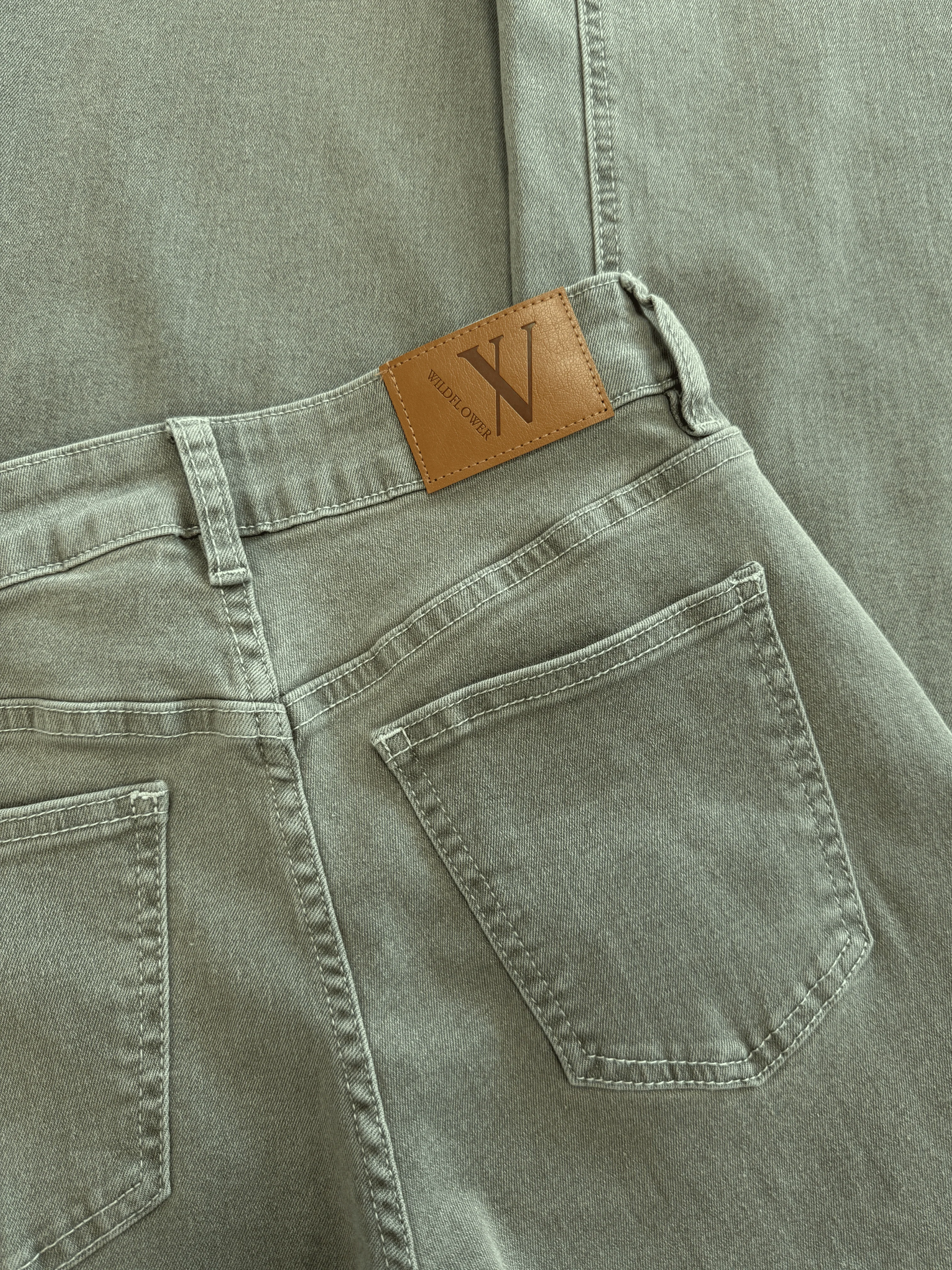 Levi | Low Waist Wide Leg Jeans | Groen | Stretch | Tall - Image 11