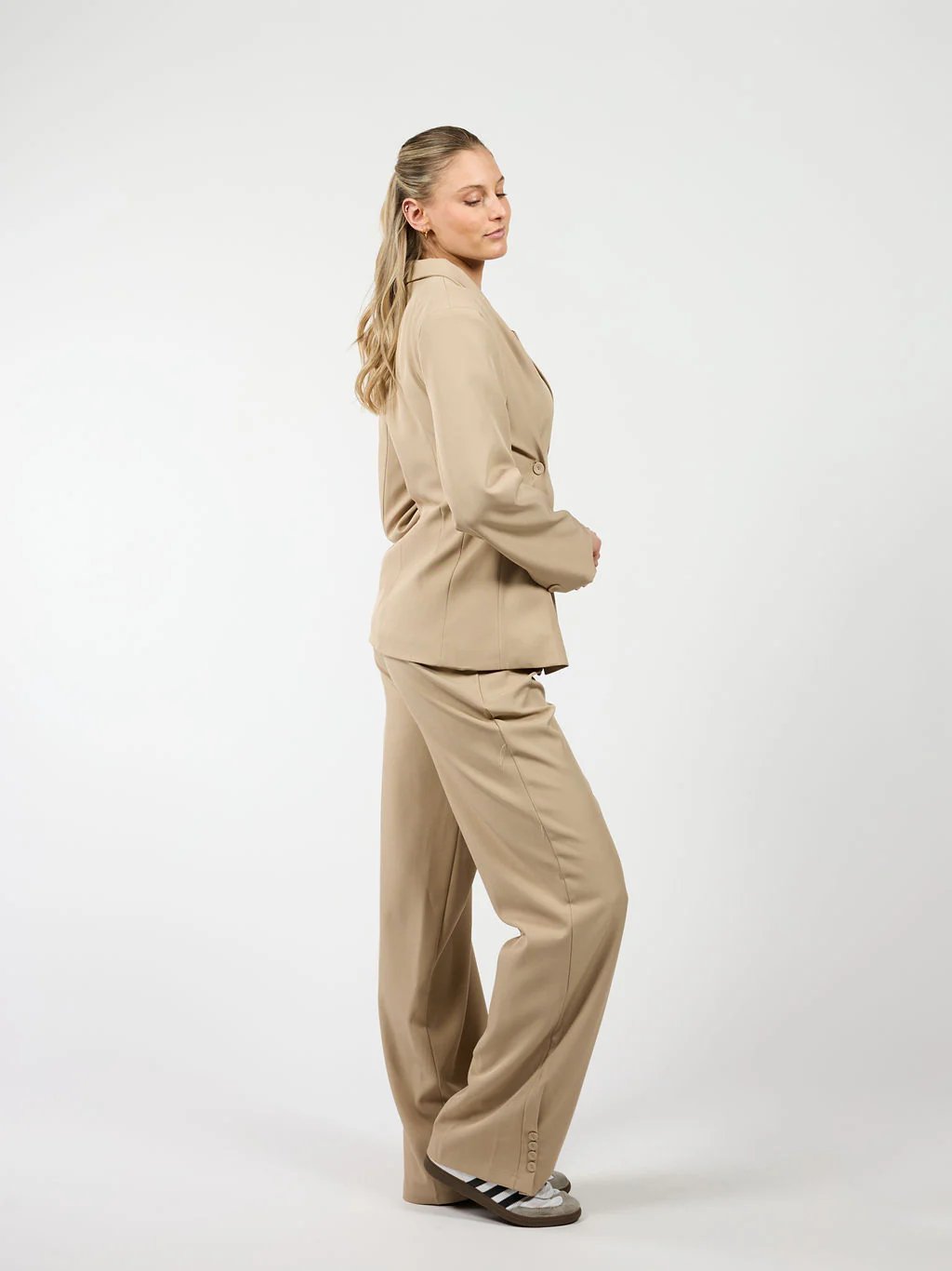 Mae getailleerde blazer | Beige | Tall - Image 5