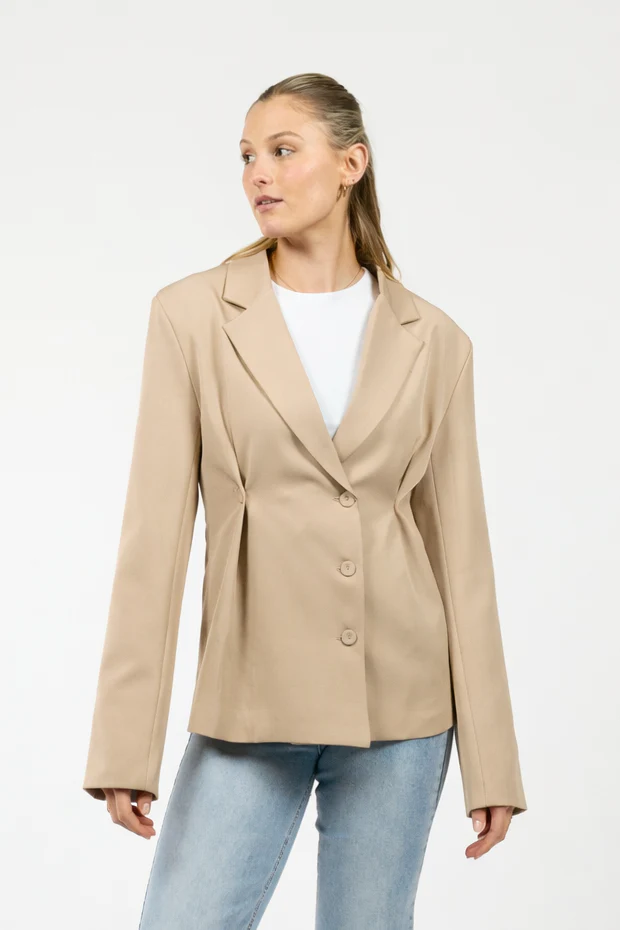 Mae getailleerde blazer | Beige | Tall - Image 7