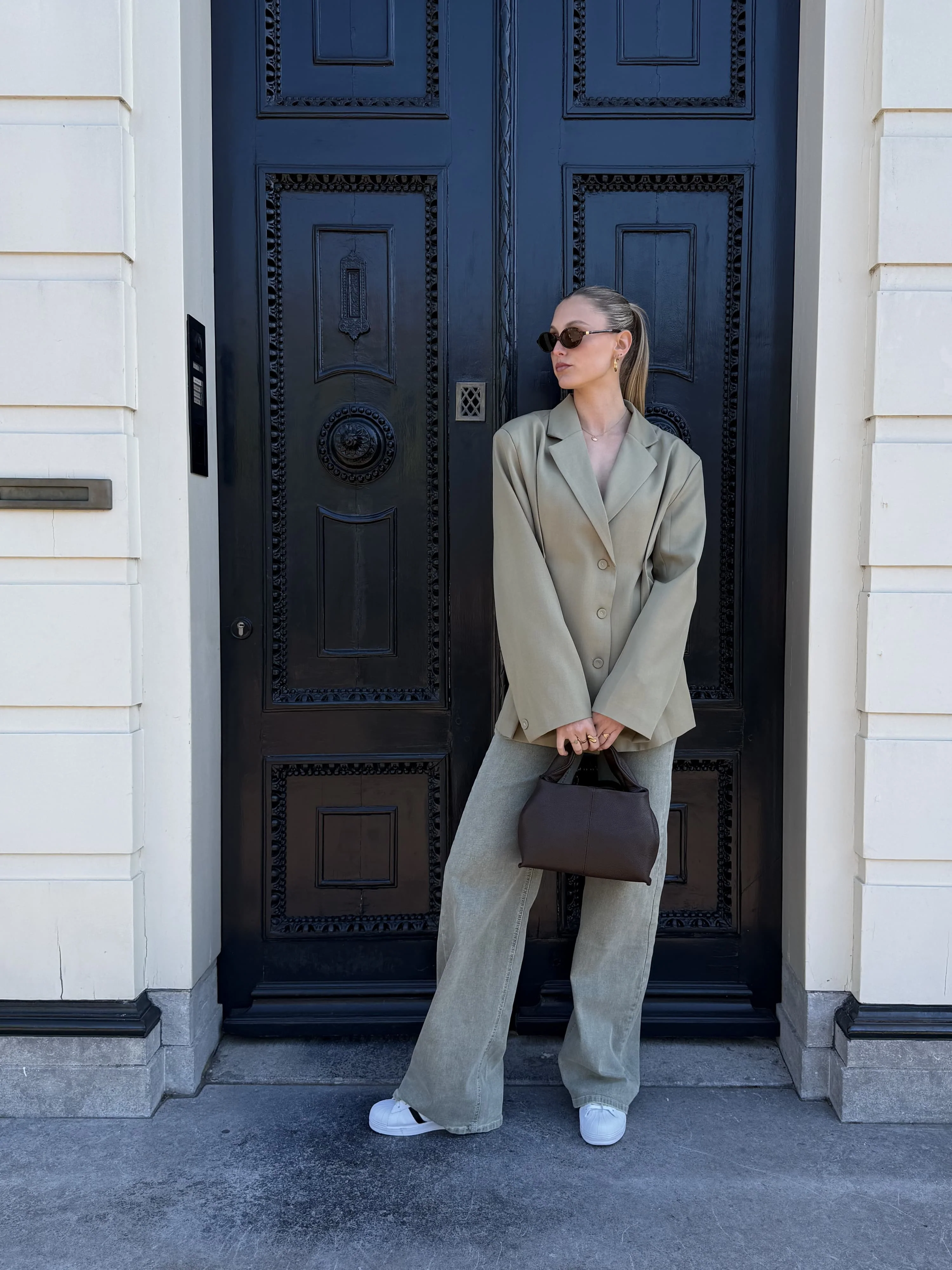 Mae getailleerde blazer | Groen | Tall - Image 6