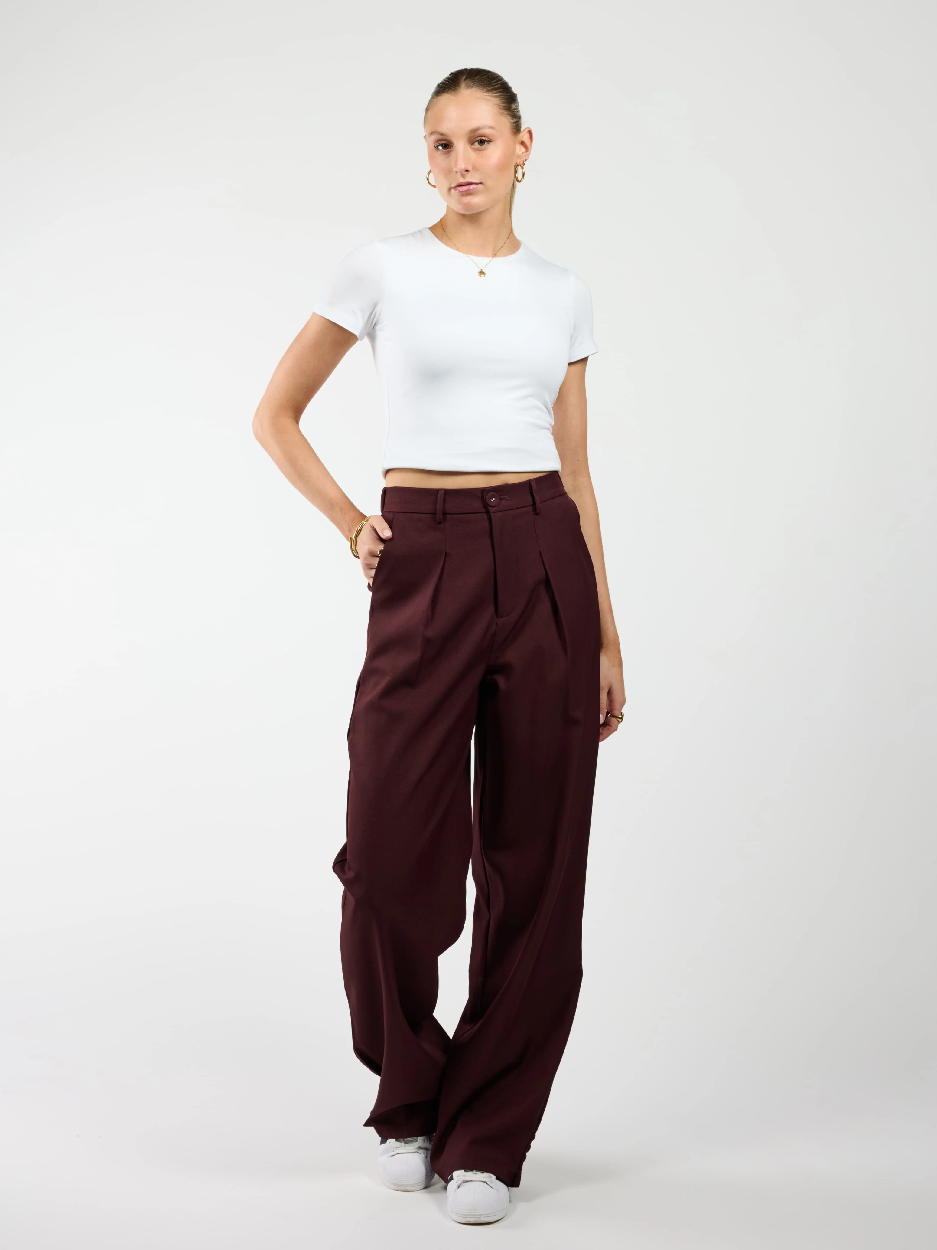Mae Pantalon | Bordeaux | Tall - Image 3