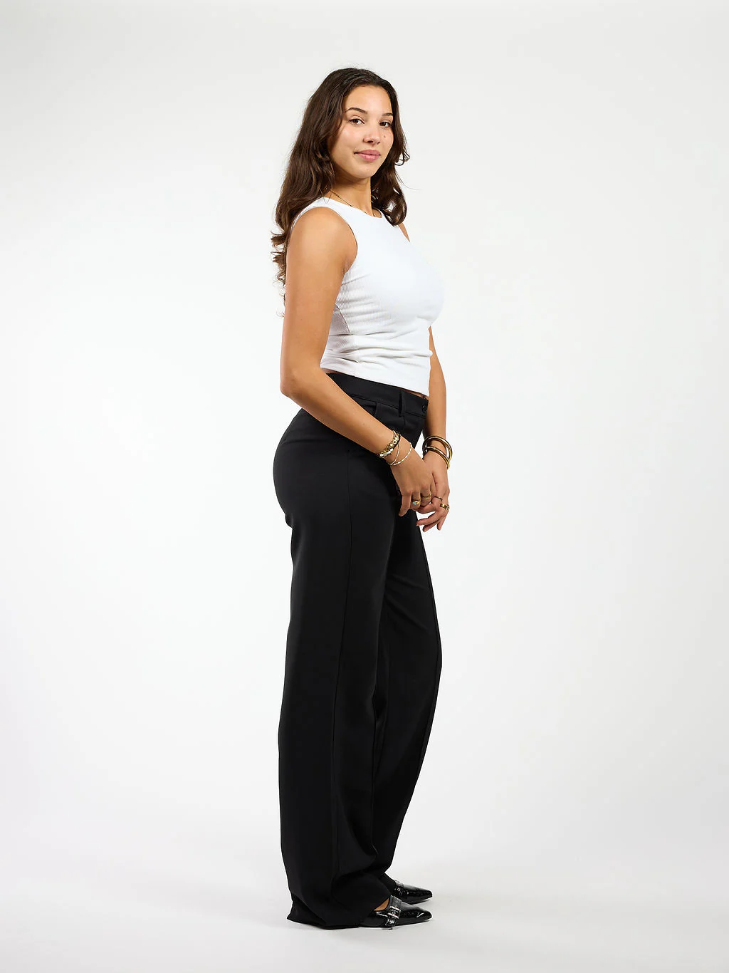 Marley | Wide leg pantalon | Zwart | Tall - Image 5