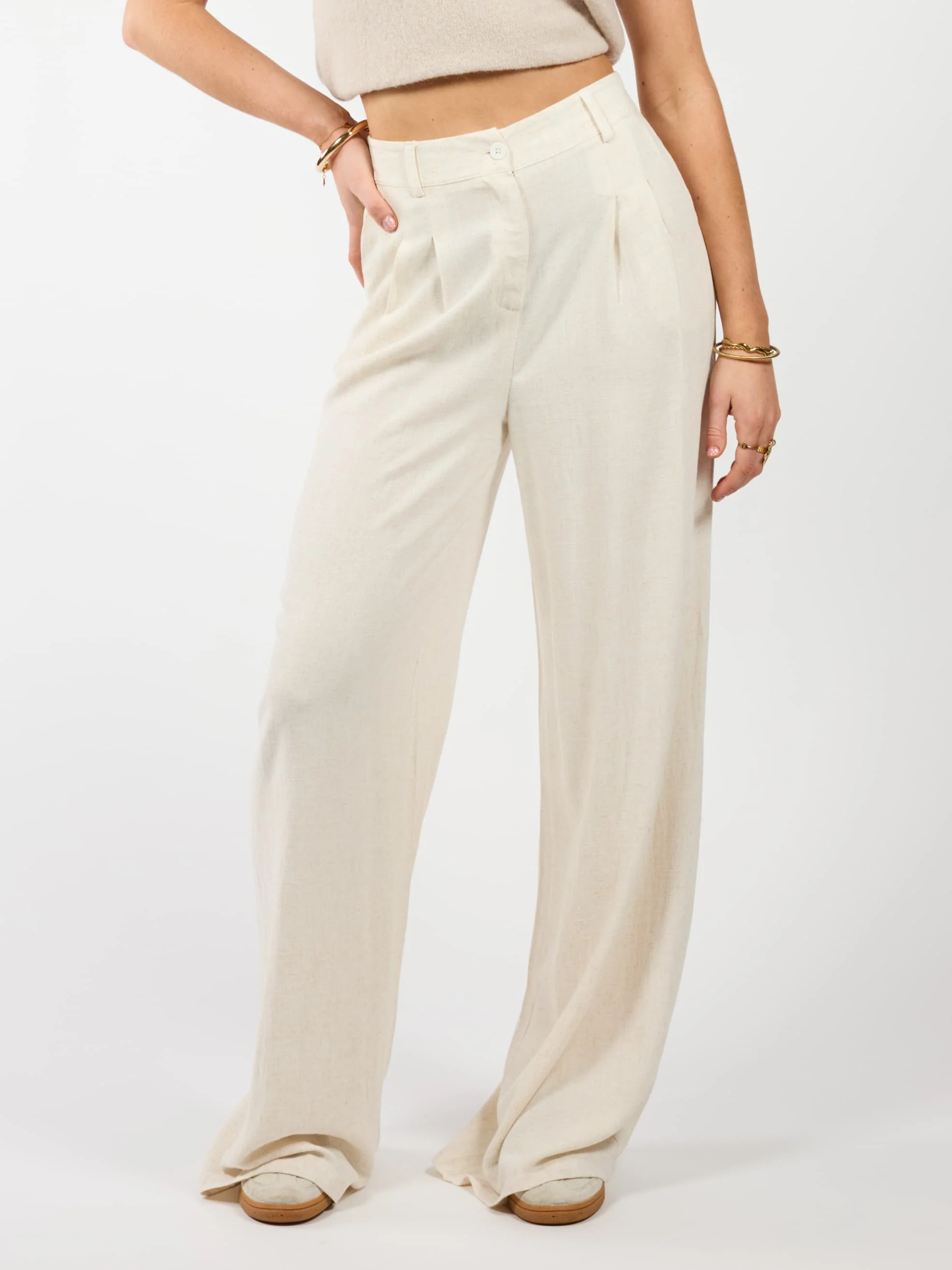 Maryn pants | Linnen | Beige | Tall