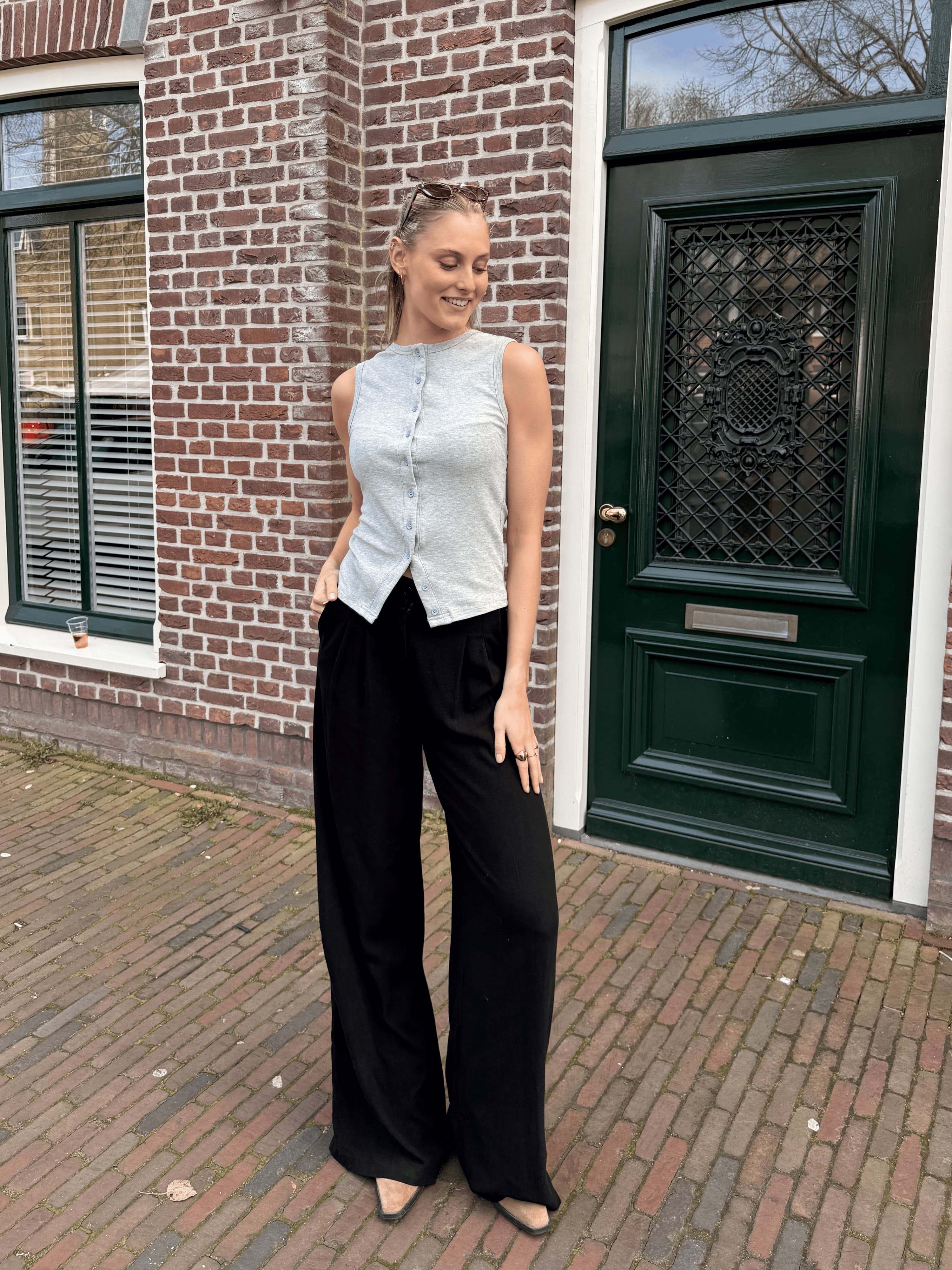 Maryn pants | Linnen | Zwart | Tall - Image 3