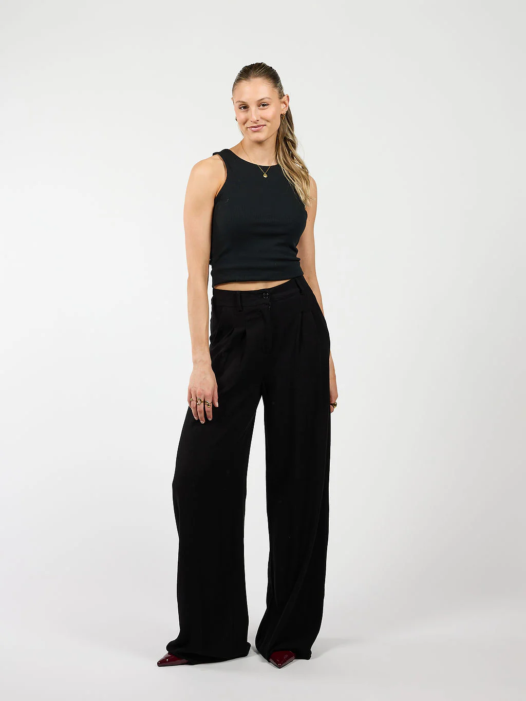 Maryn pants | Linnen | Zwart | Tall - Image 4