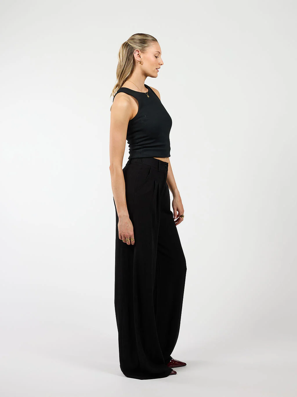 Maryn pants | Linnen | Zwart | Tall - Image 5