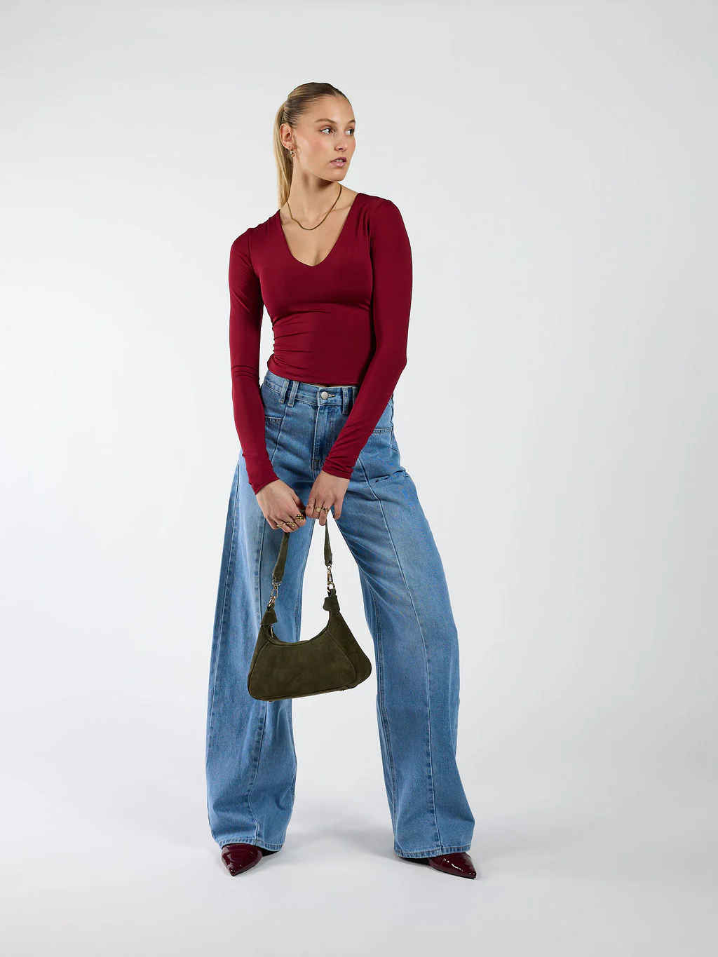 Mila Wide Leg Jeans | Blauw - Image 3