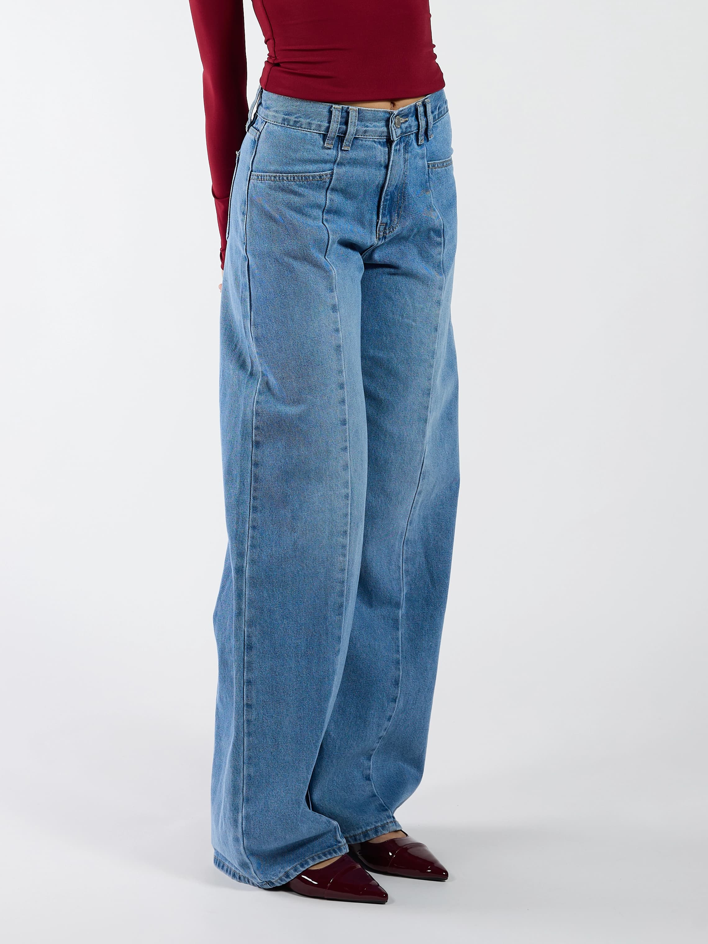 Mila Wide Leg Jeans | Blauw - Image 4