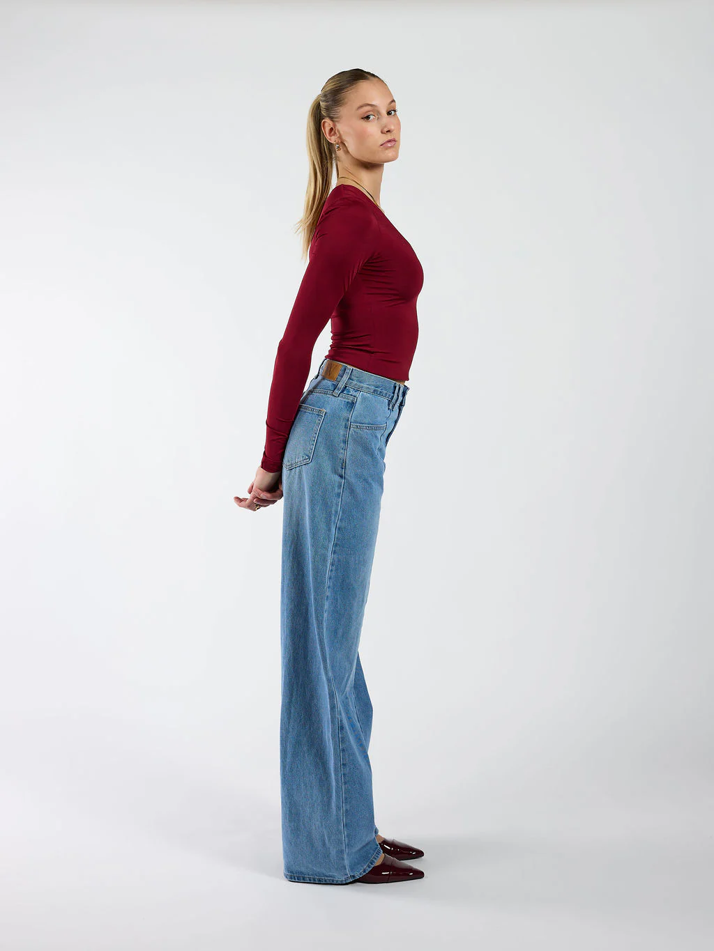 Mila Wide Leg Jeans | Blauw - Image 5