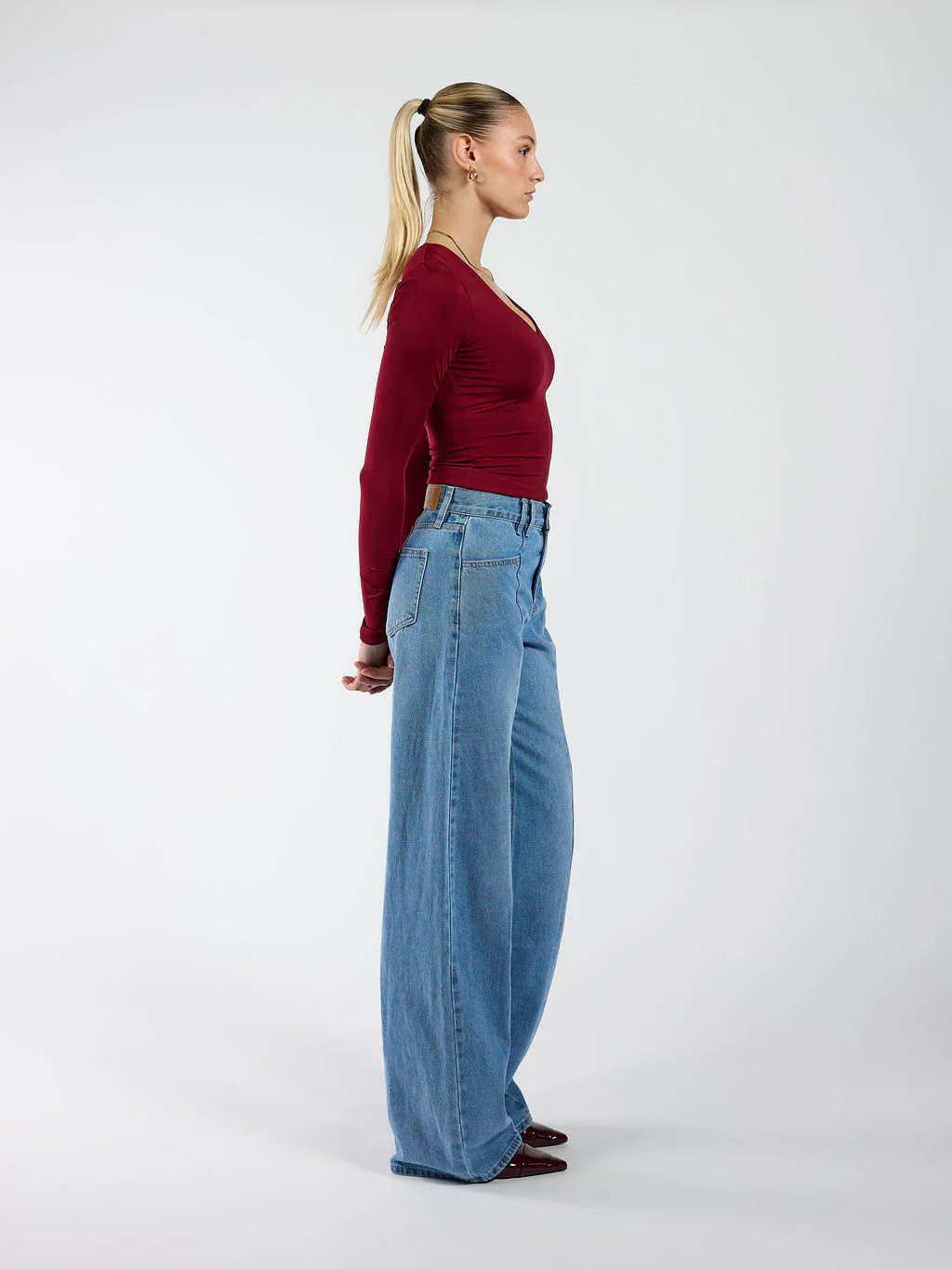 Mila Wide Leg Jeans | Blauw - Image 6