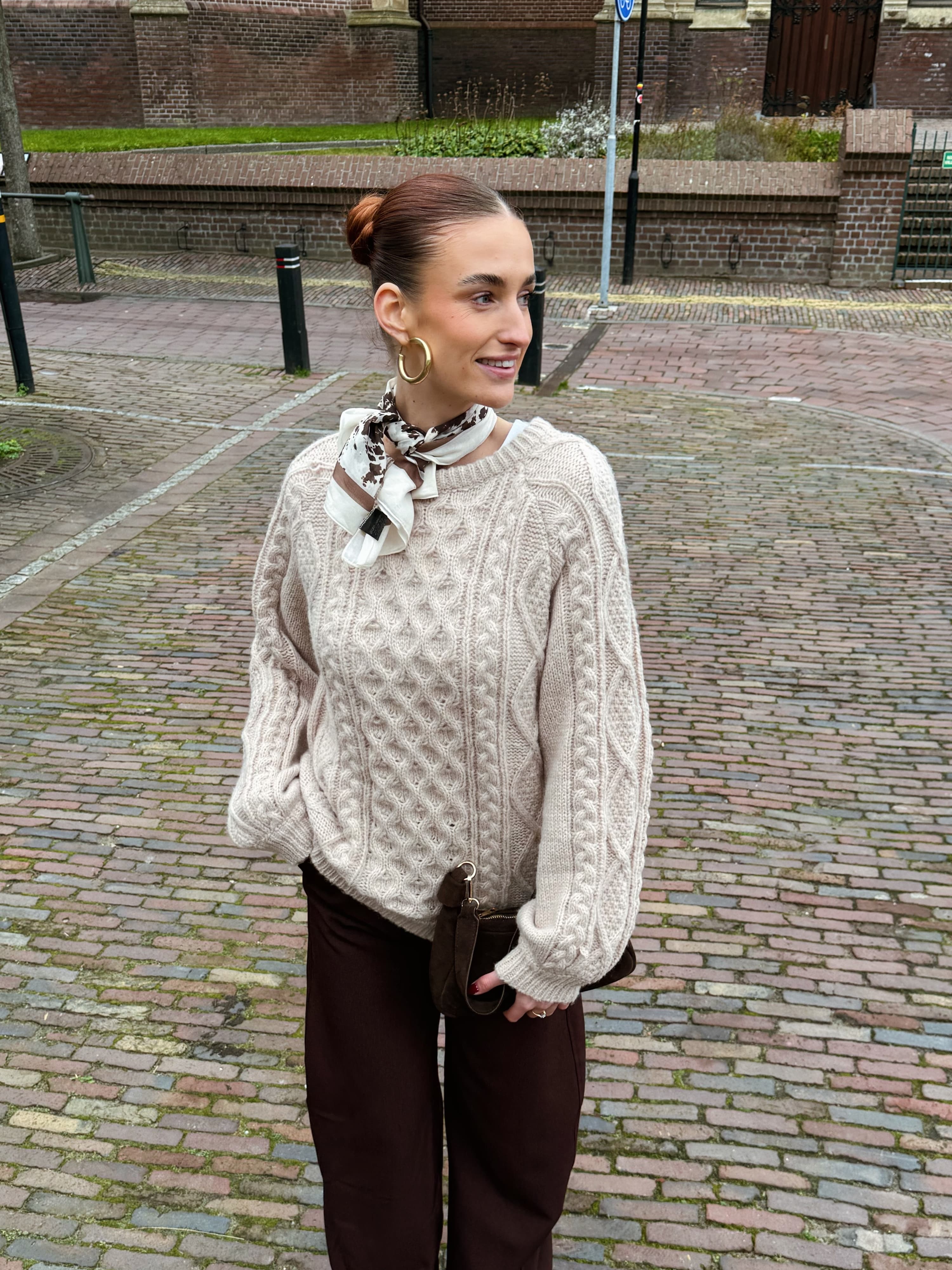 Mira Cable Knit | Beige | Tall - Image 6