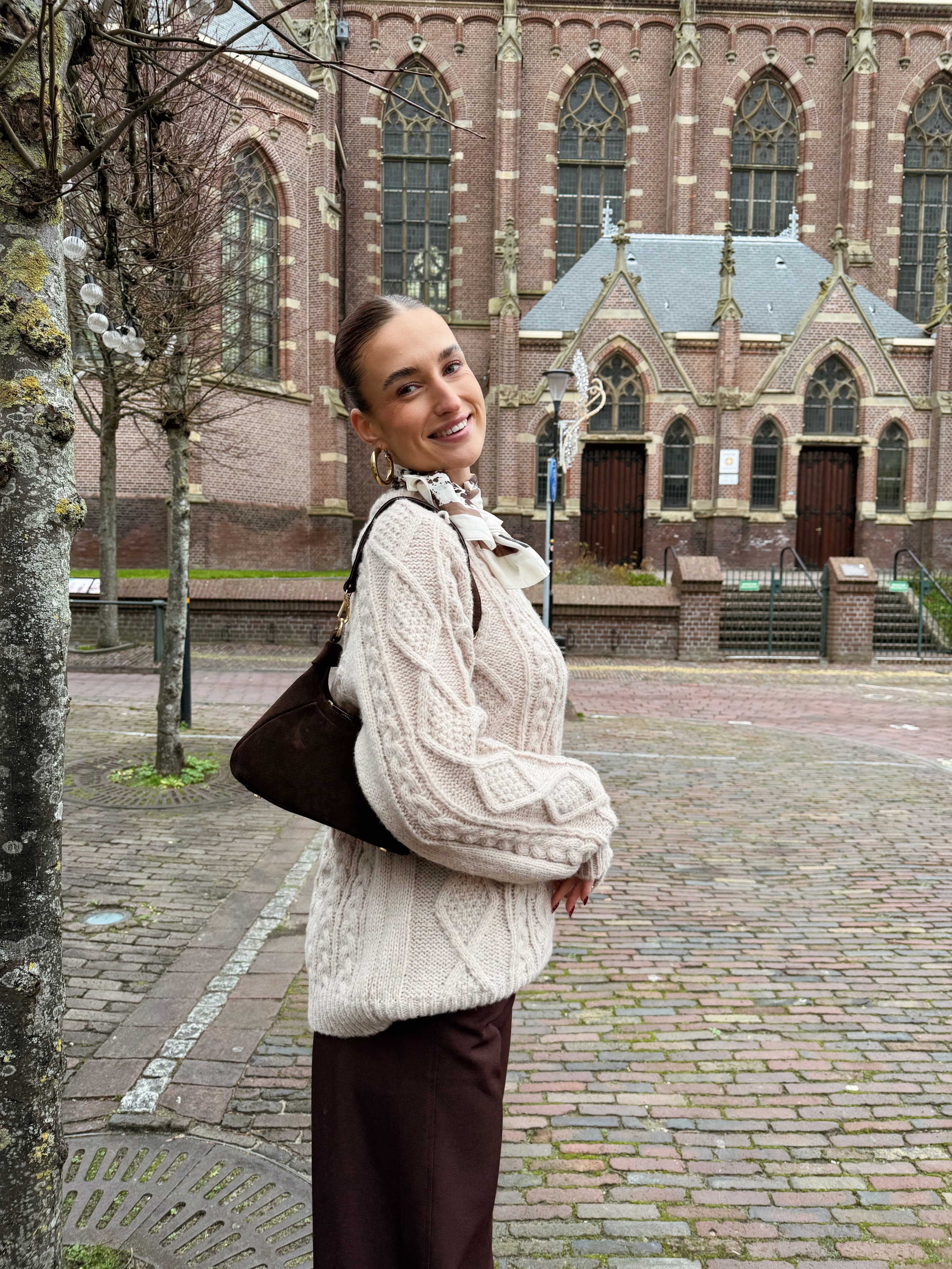 Mira Cable Knit | Beige | Tall - Image 7