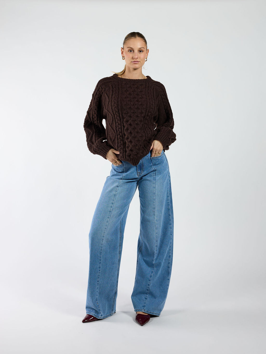 Mira Cable Knit | Bruin | Tall - Image 4