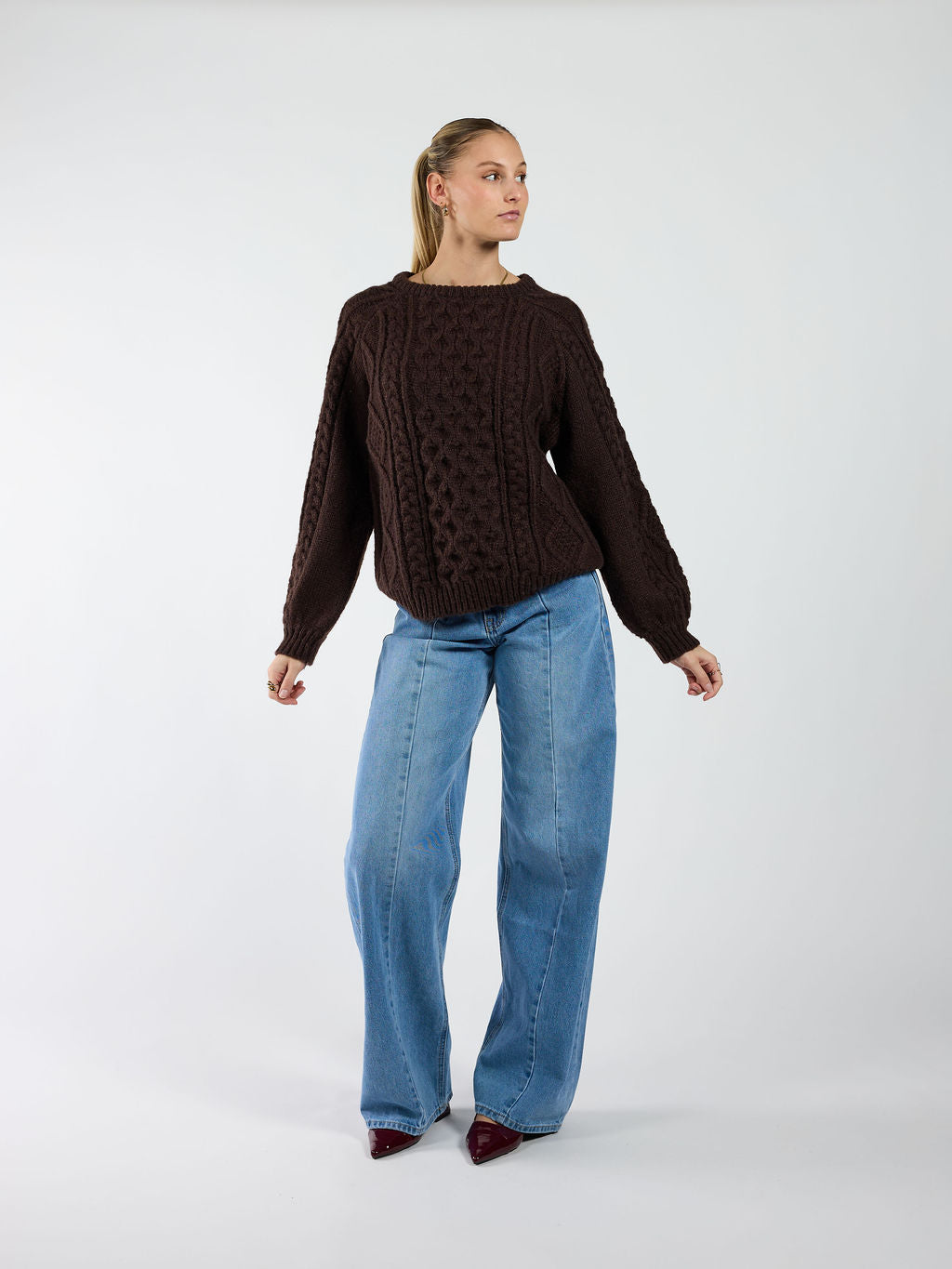 Mira Cable Knit | Bruin | Tall - Image 5