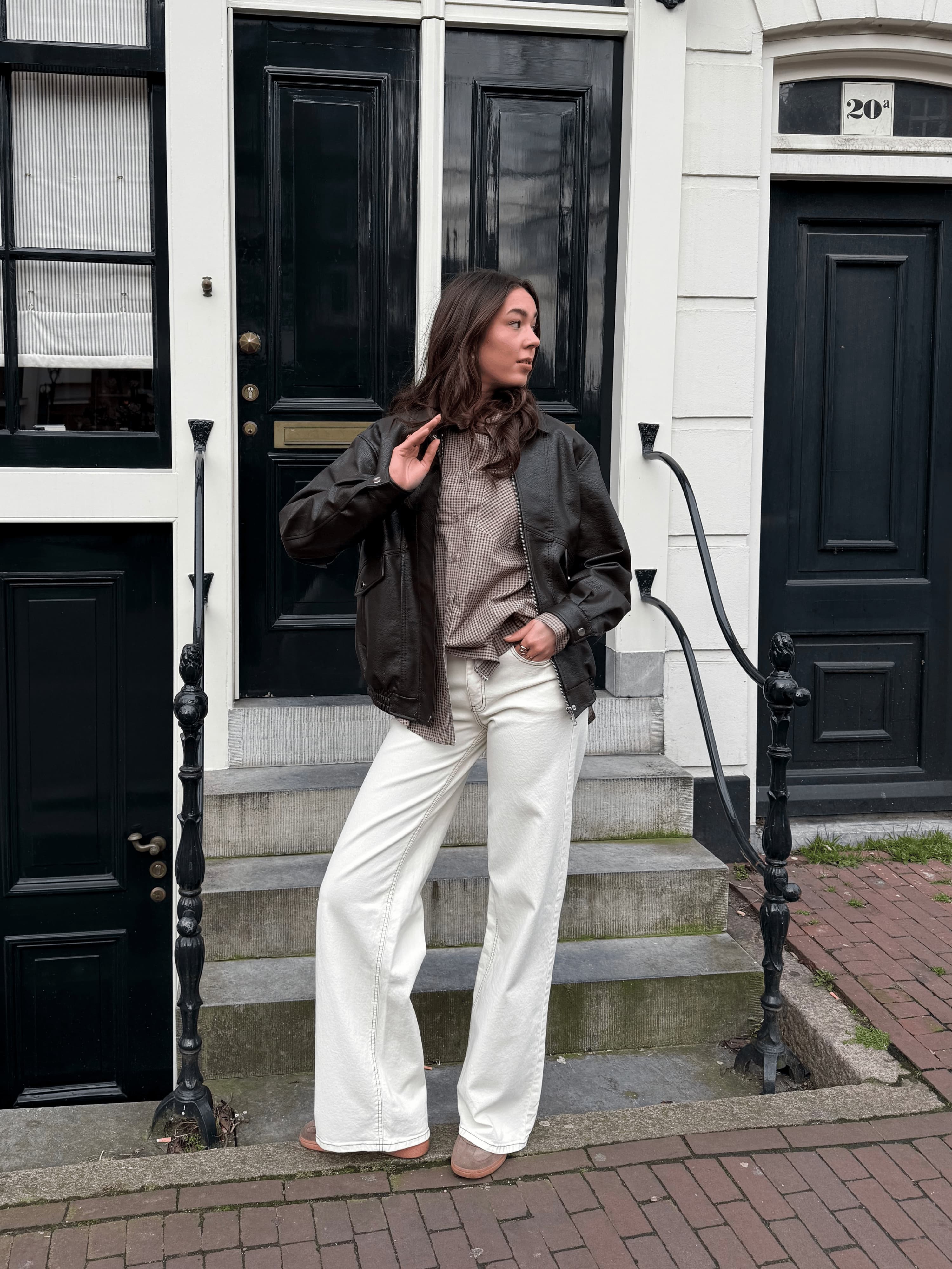 Mira | Super Wide Leg Jeans | Cream | Stretch | Tall - Image 8