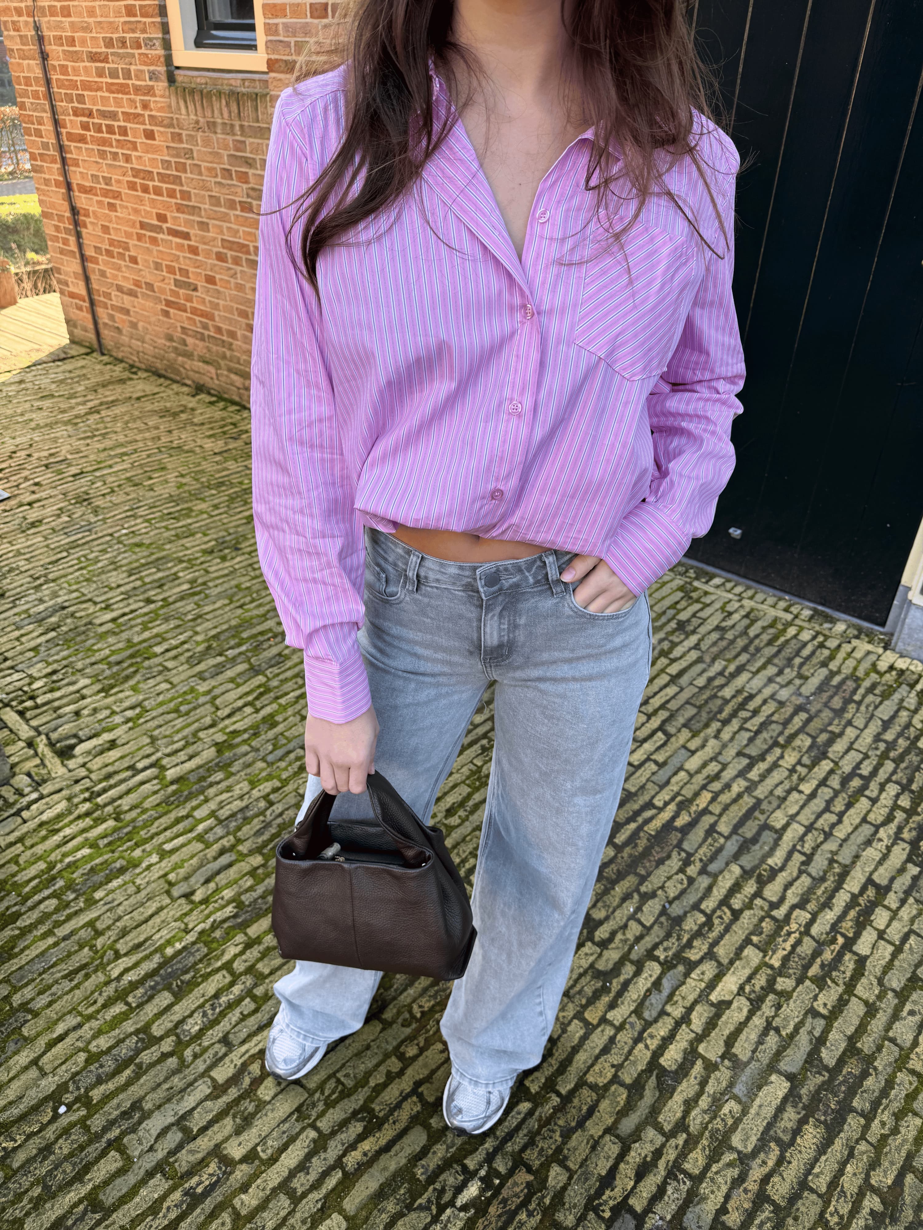 Mira | Super Wide Leg Jeans | Grijs | Stretch | Tall - Image 10