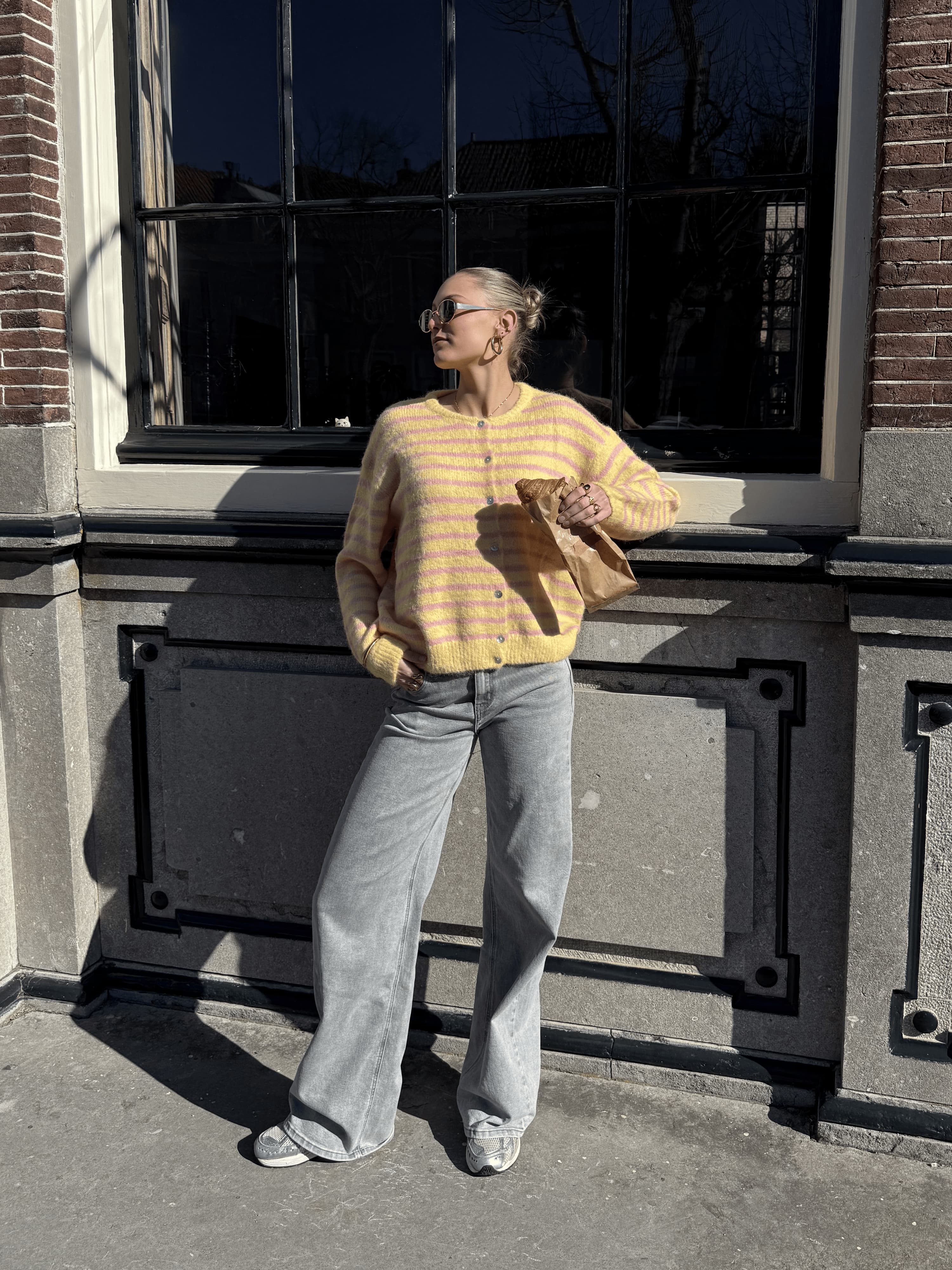 Mira | Super Wide Leg Jeans | Grijs | Stretch | Tall - Image 2