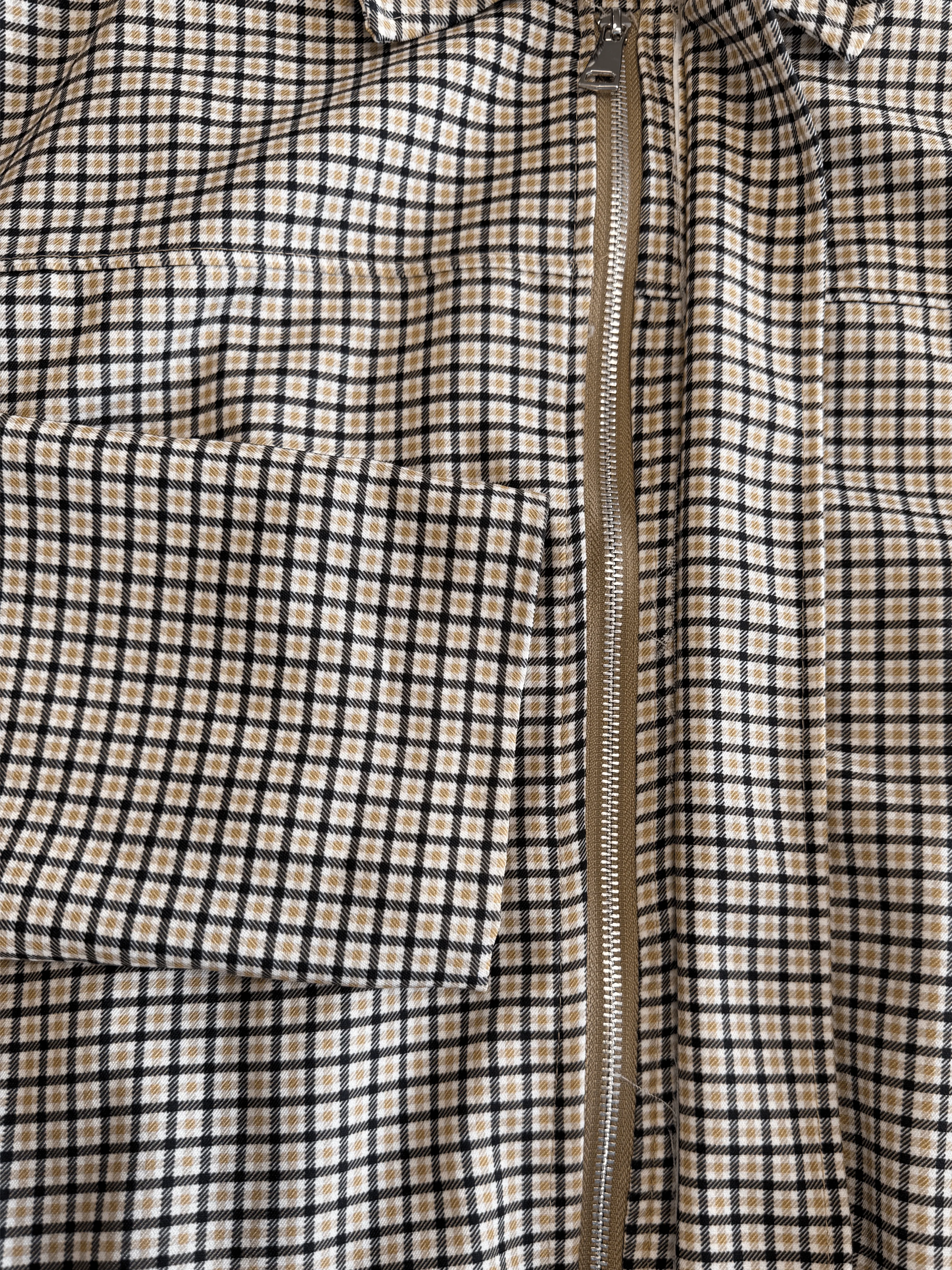 Naya jacket | Geruit camel | Tall - Image 10