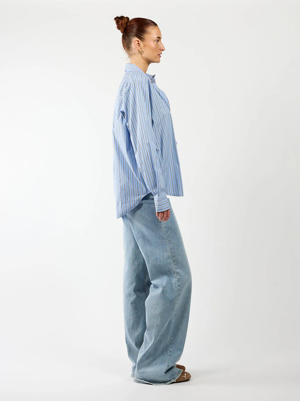 Noah blouse | Blauw gestreept | Tall - Image 6