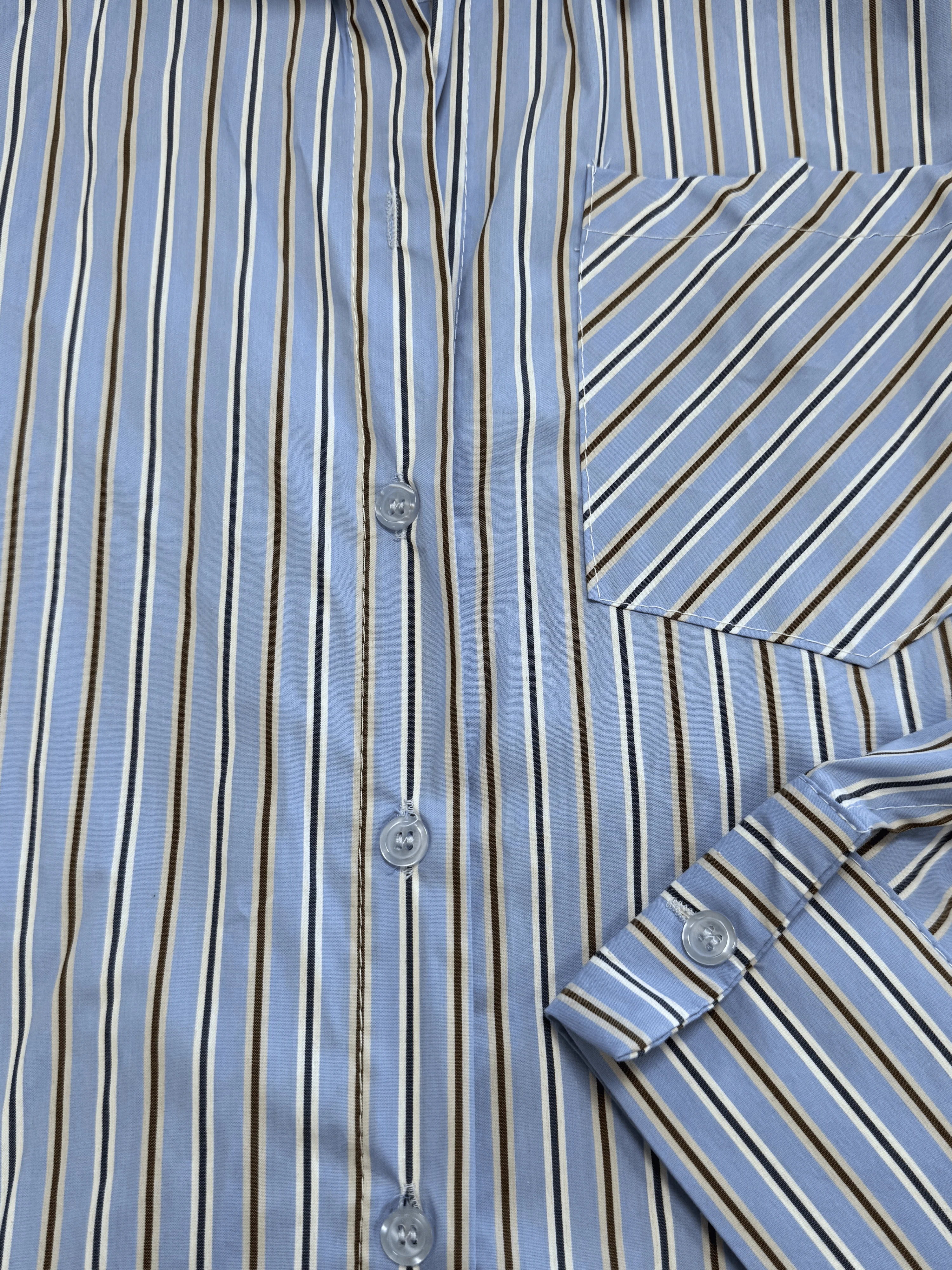 Noah blouse | Blauw gestreept | Tall - Image 9