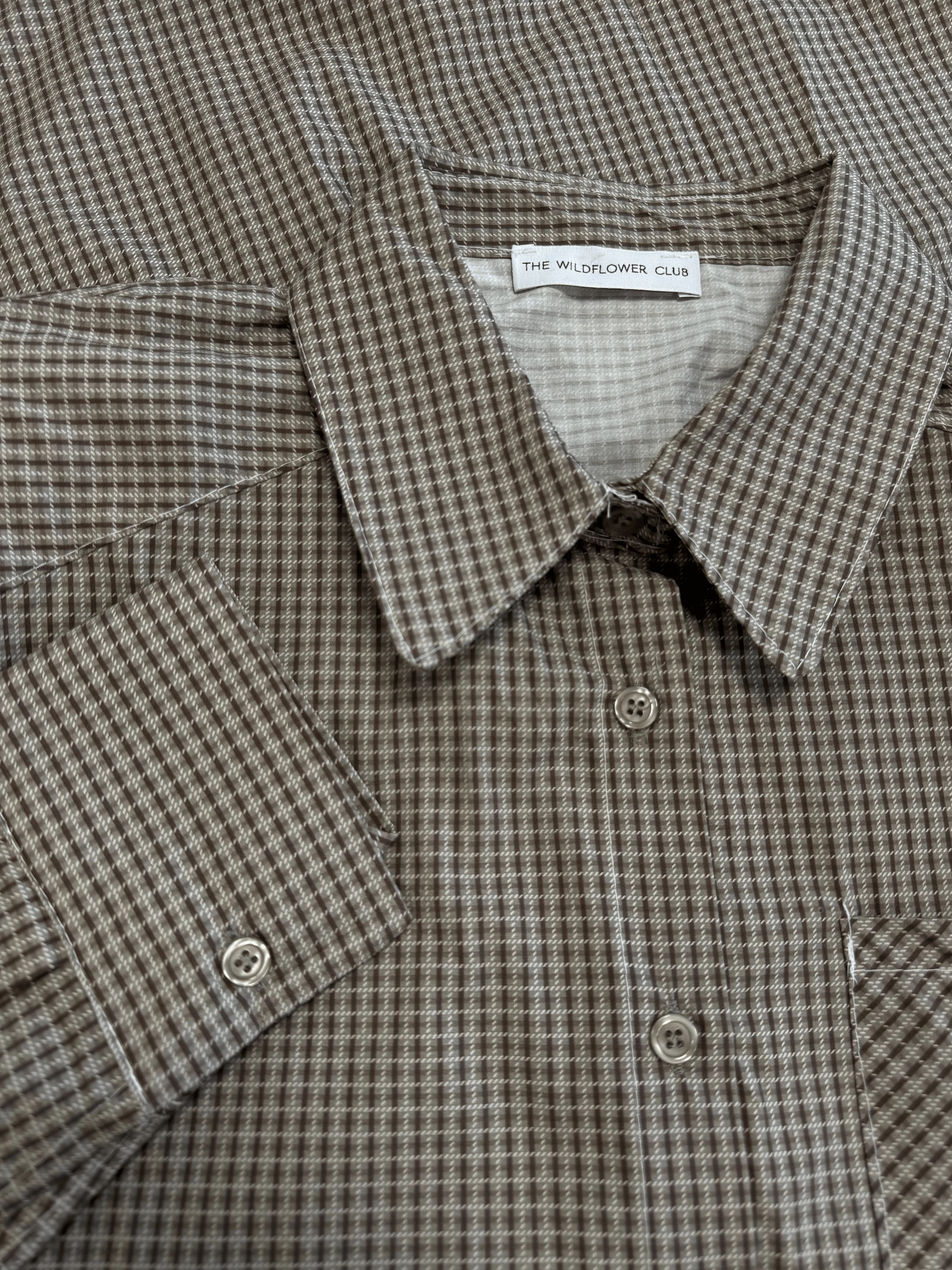 Noah blouse | Bruin geruit | Tall - Image 9