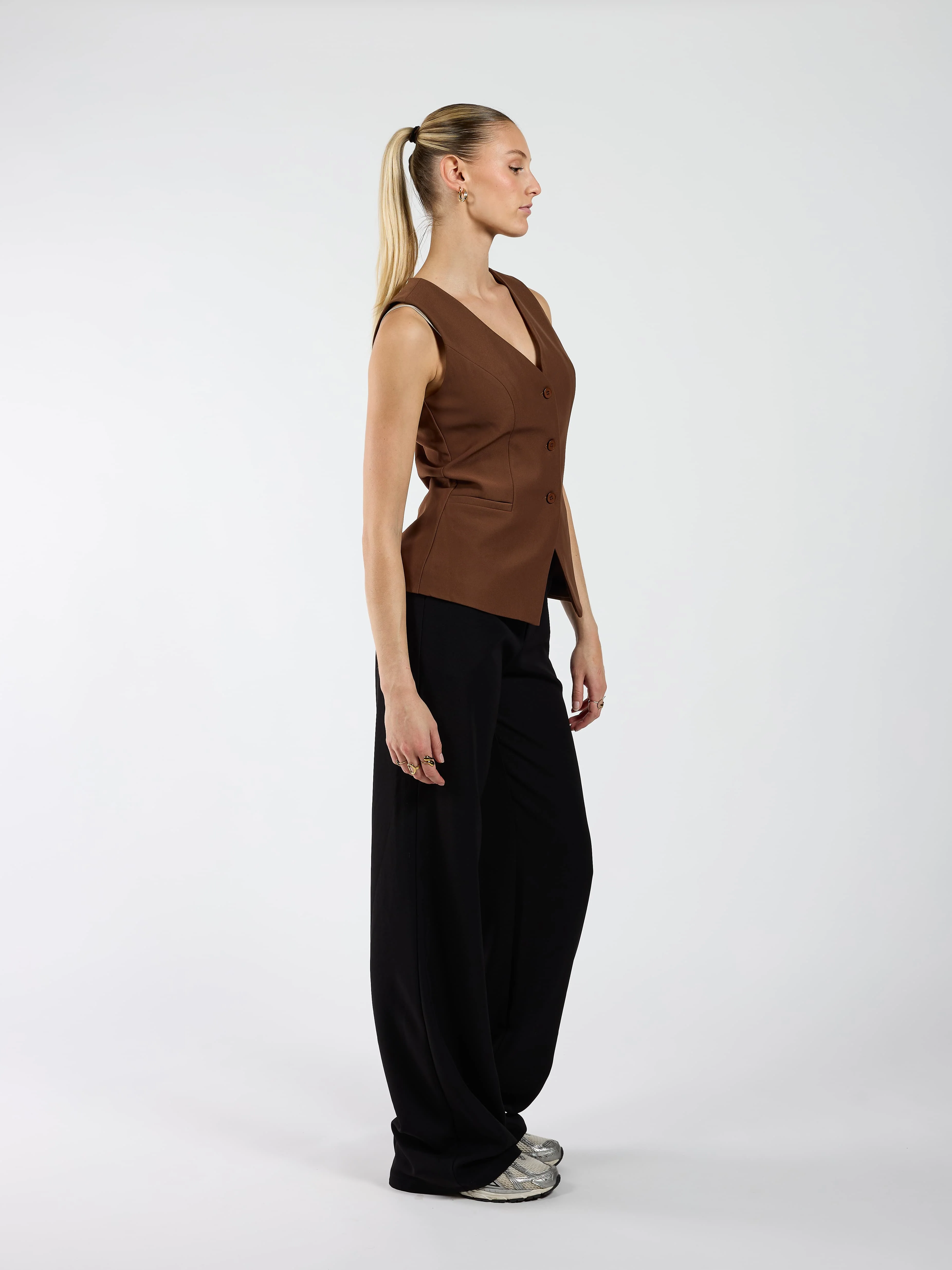 Nova gilet | Bruin | Tall - Image 4