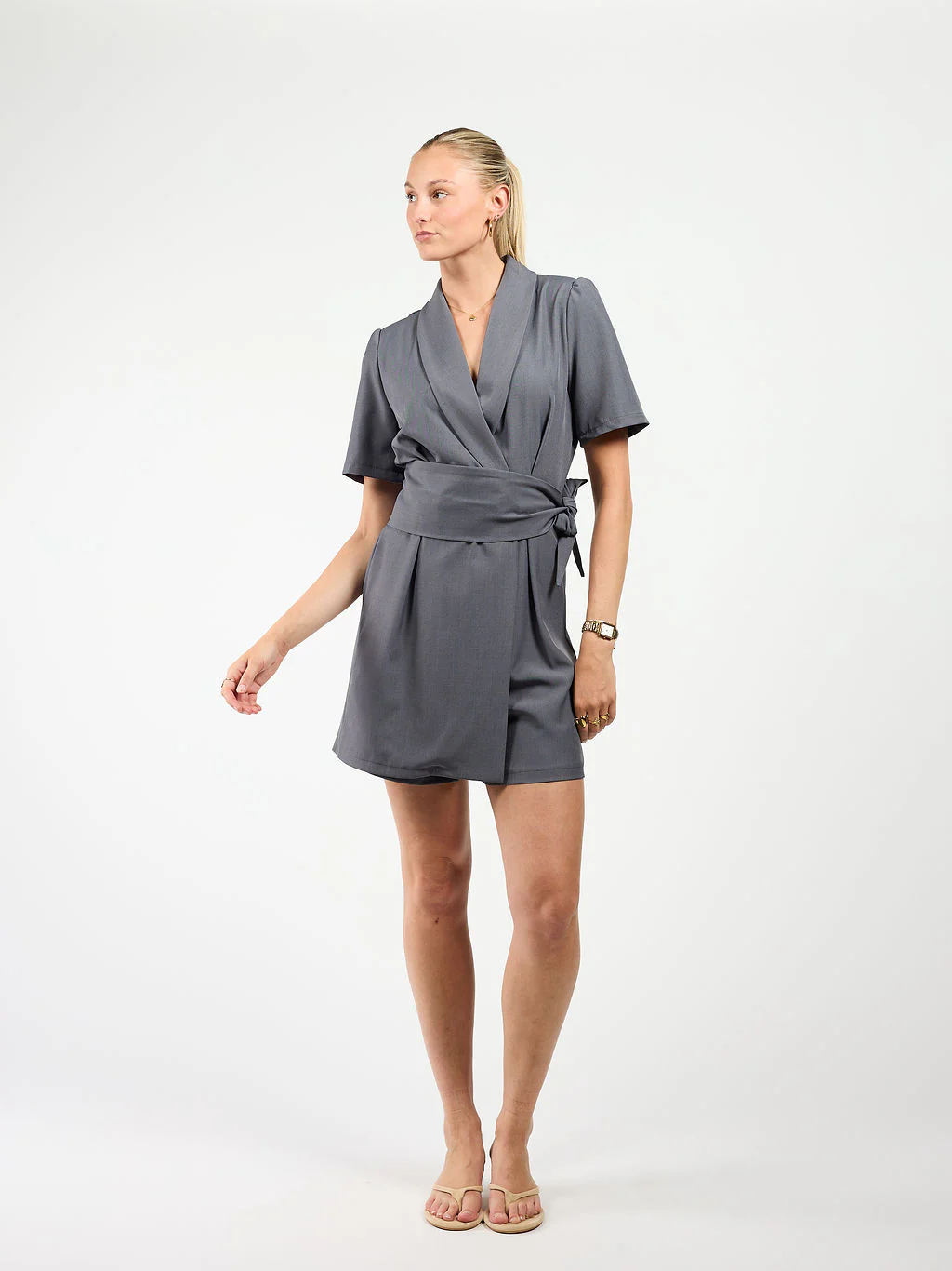 Romee Playsuit | Grijs | Tall - Image 5