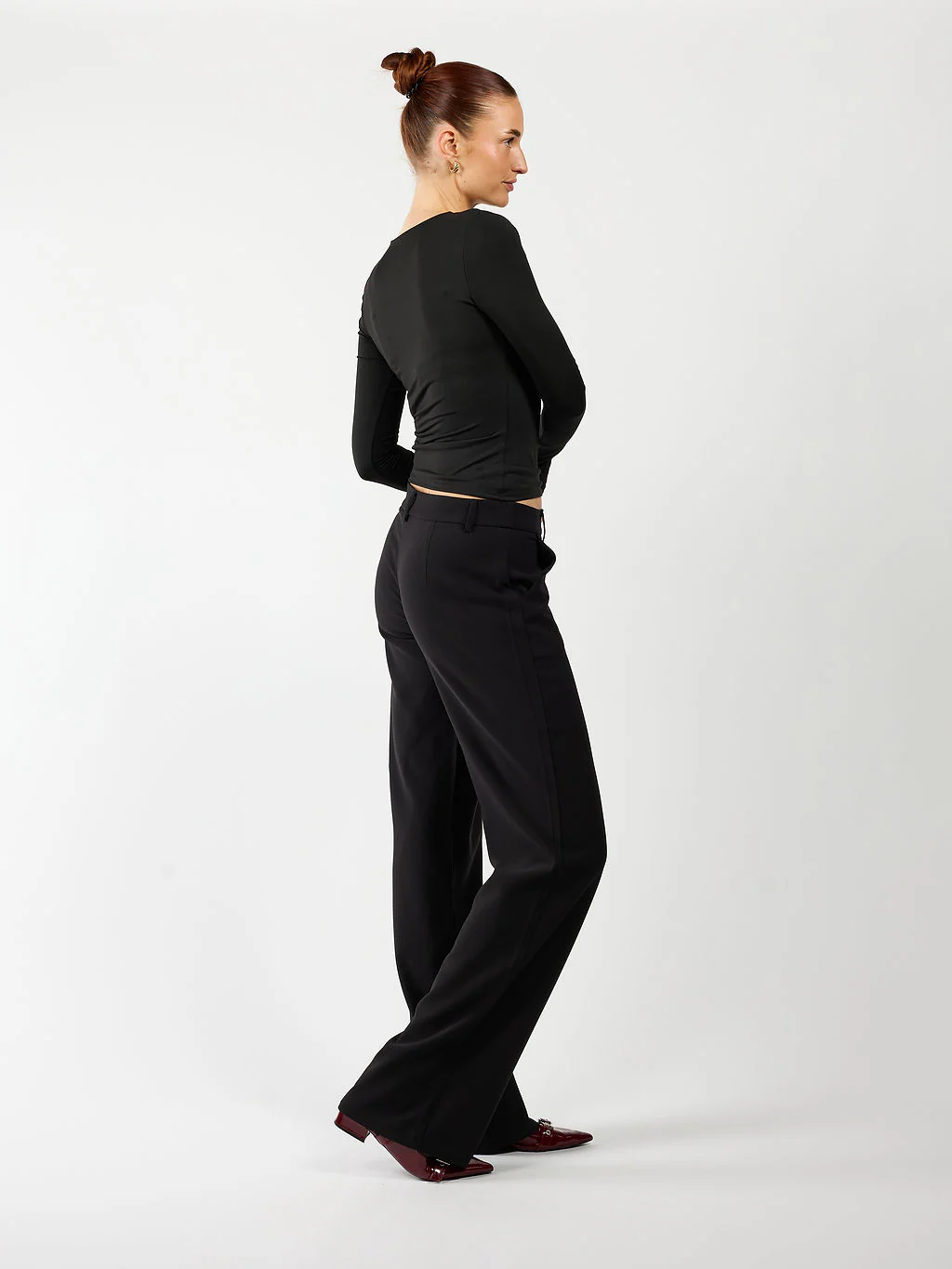 Romi Pantalon | Mid-waist | Zwart | Tall - Image 4