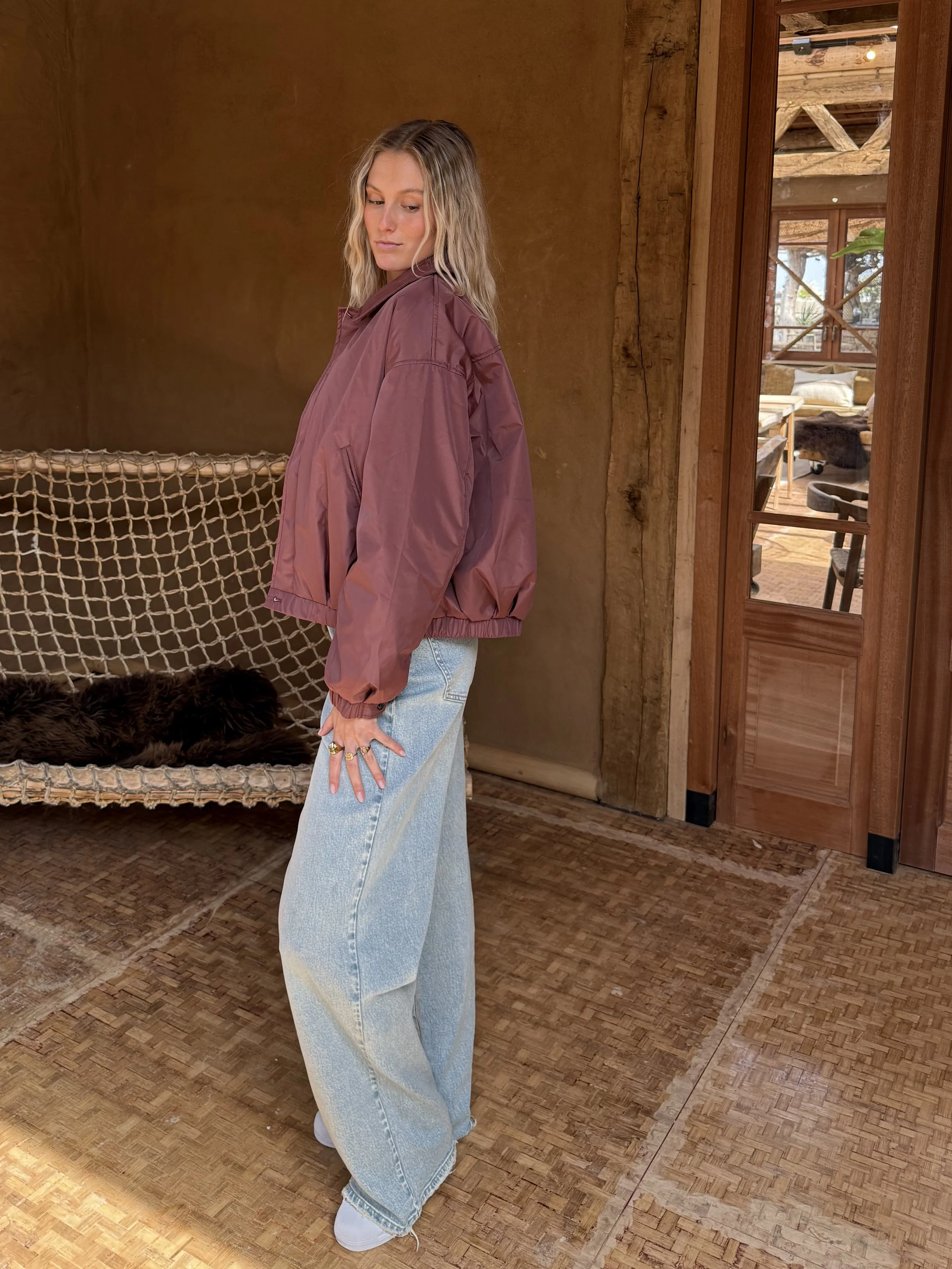 Rose bomber jacket | Blush | Tall - Image 10