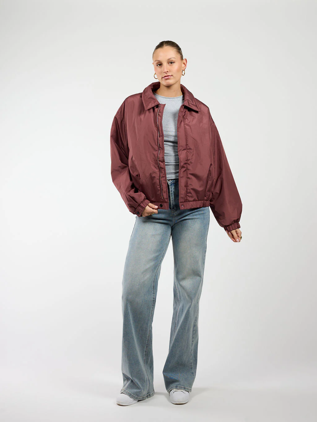 Rose bomber jacket | Blush | Tall - Image 4