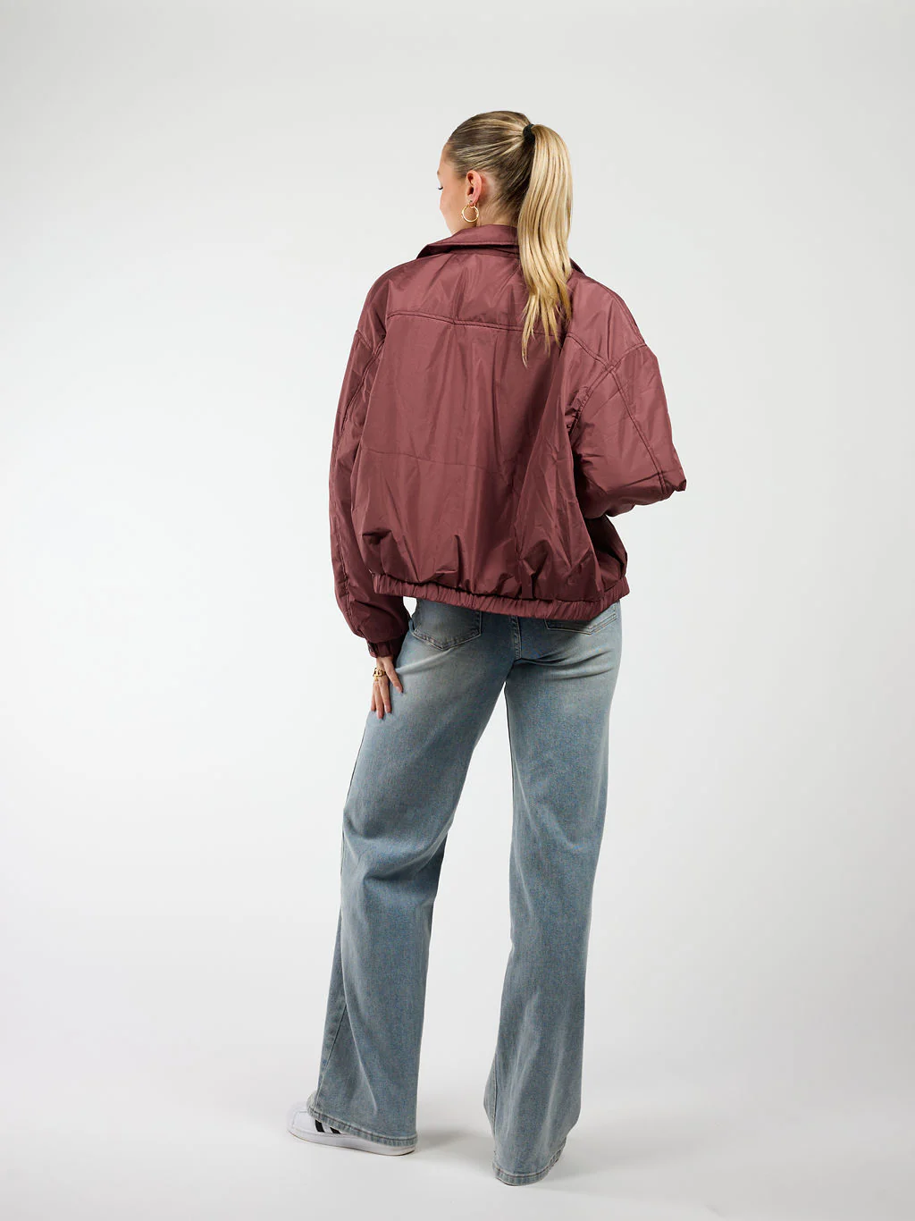 Rose bomber jacket | Blush | Tall - Image 7